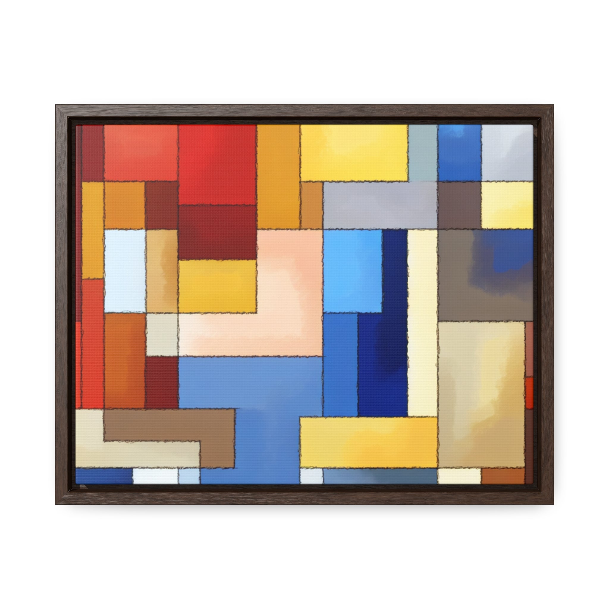 Fragmented Resonance | Framed Canvas