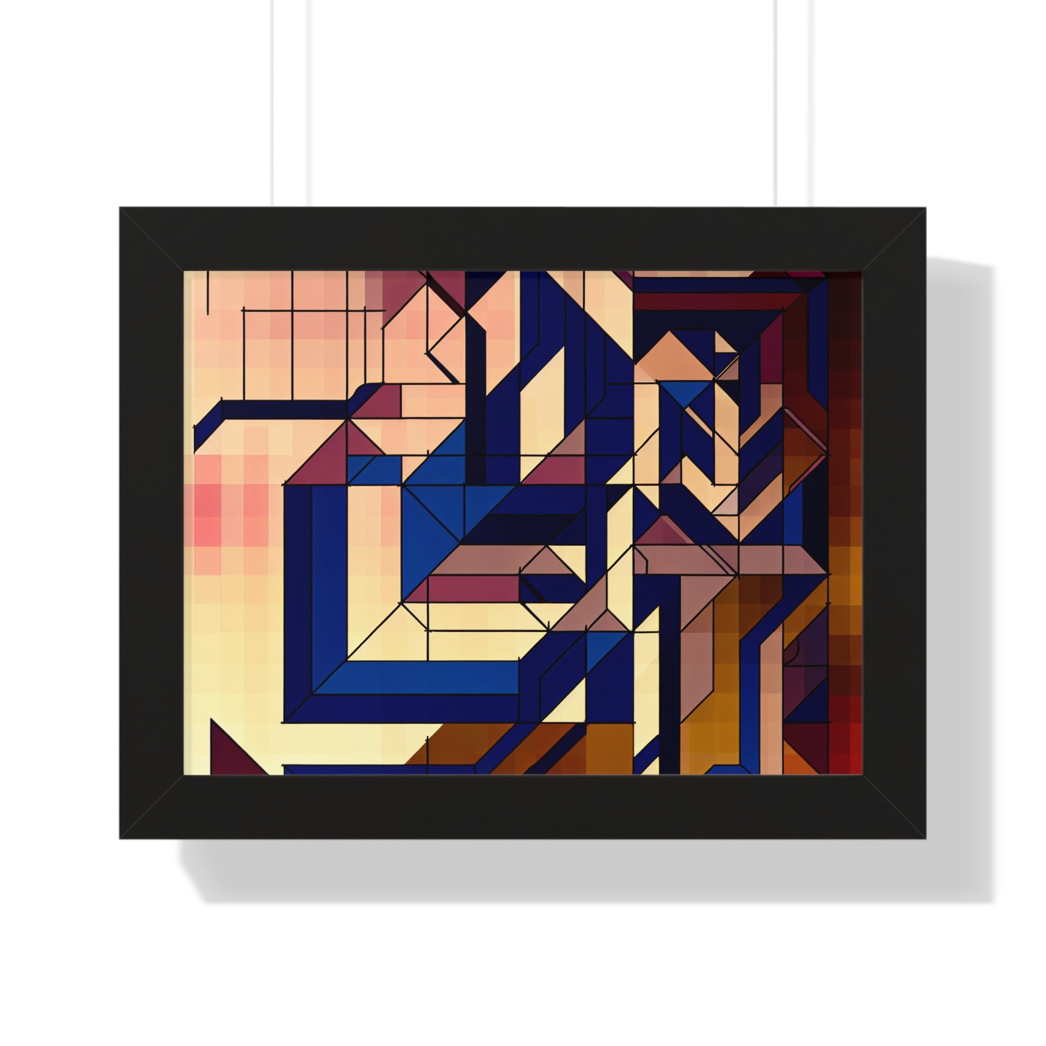 Fluid Geometry and Harmony | Framed Print