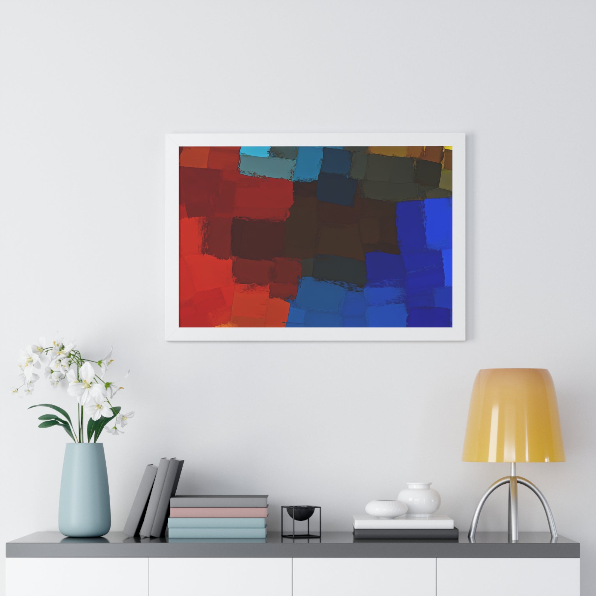 Chromatic Interplay and Duet | Framed Print