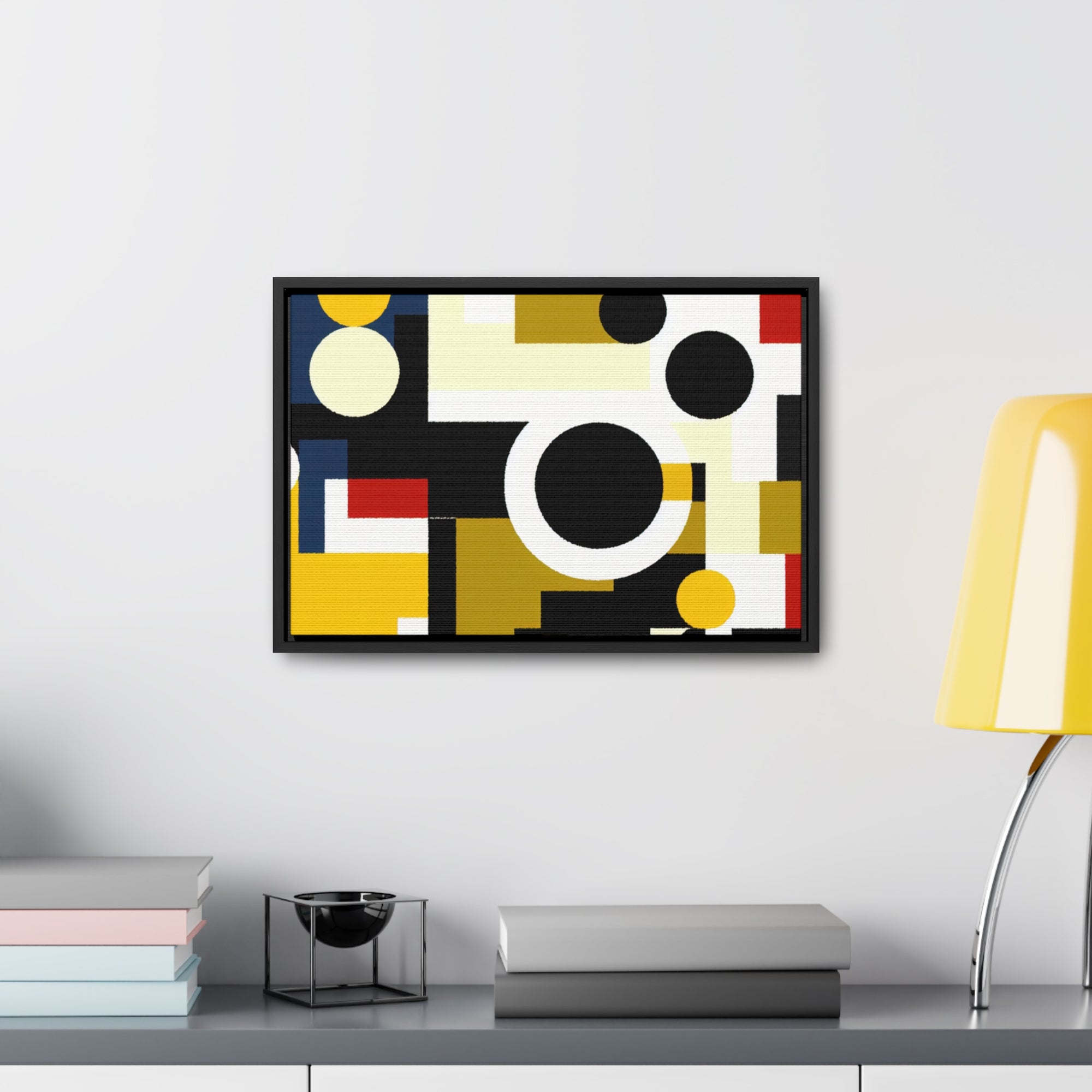 Energized Geometric Harmony | Framed Canvas