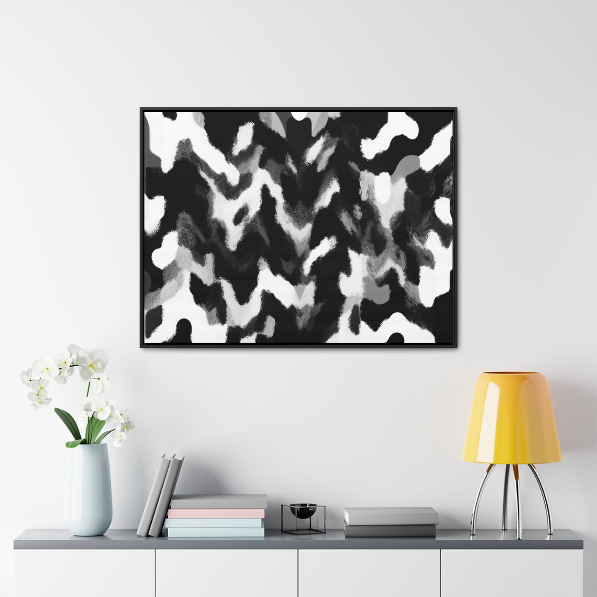 Rhythmic Duality | Framed Canvas