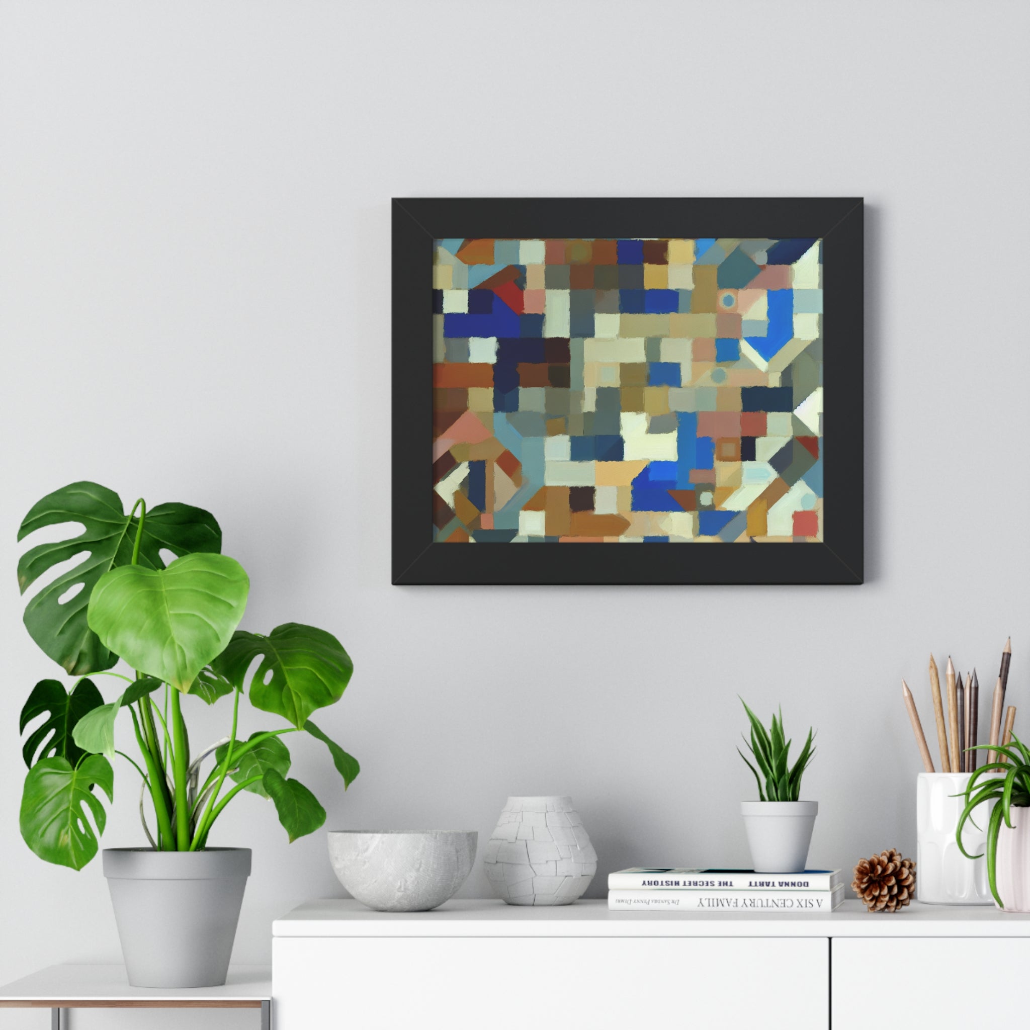 Fractured Symphony of Color | Framed Print