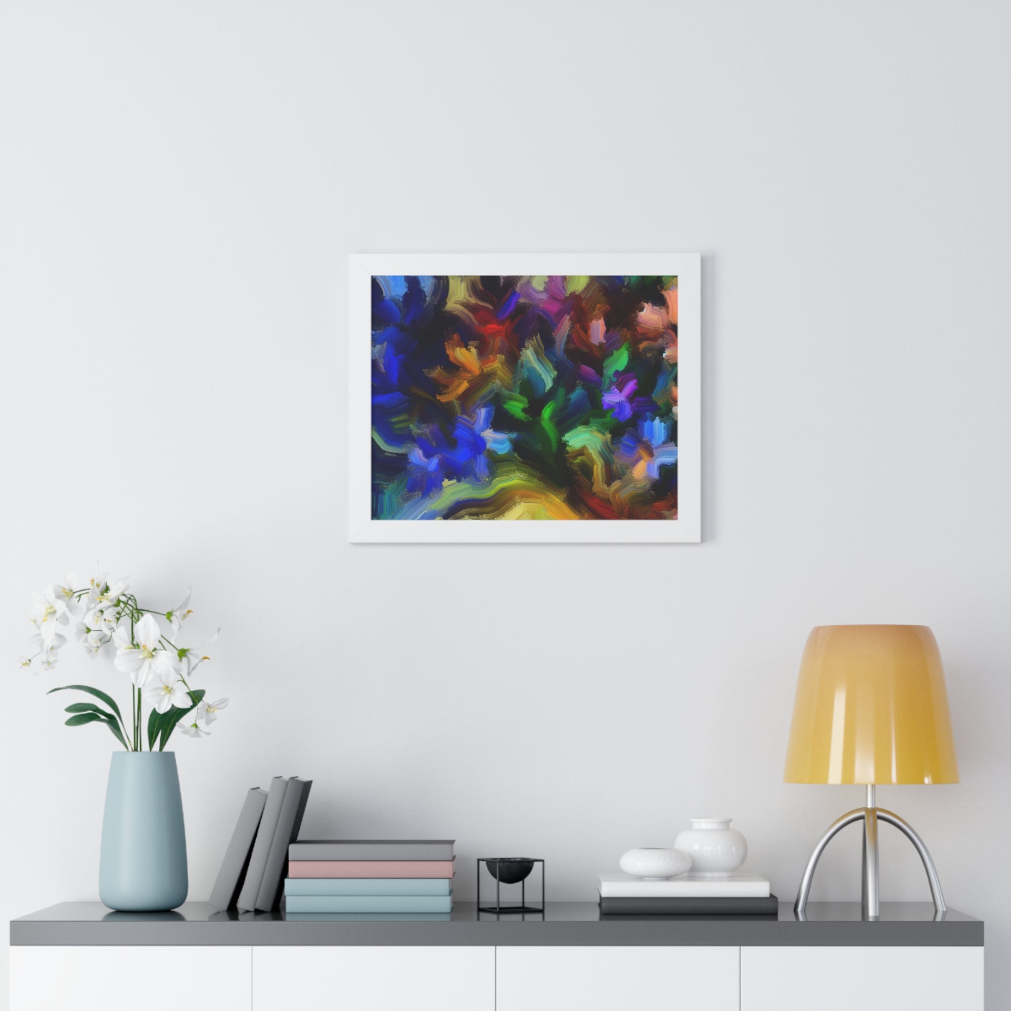 Vibrant Whispers of Flora | Framed Print