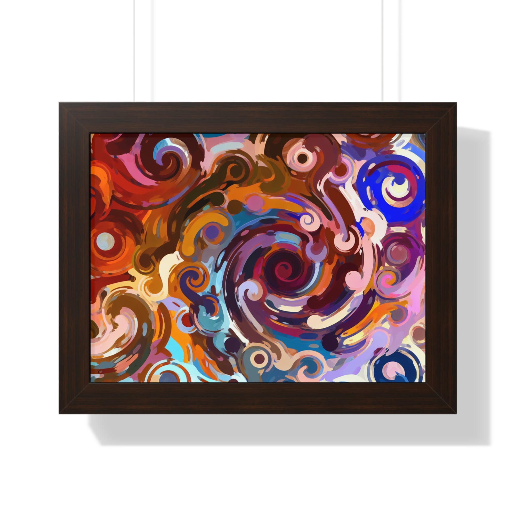 Elysian Whirls and Splashes | Framed Print