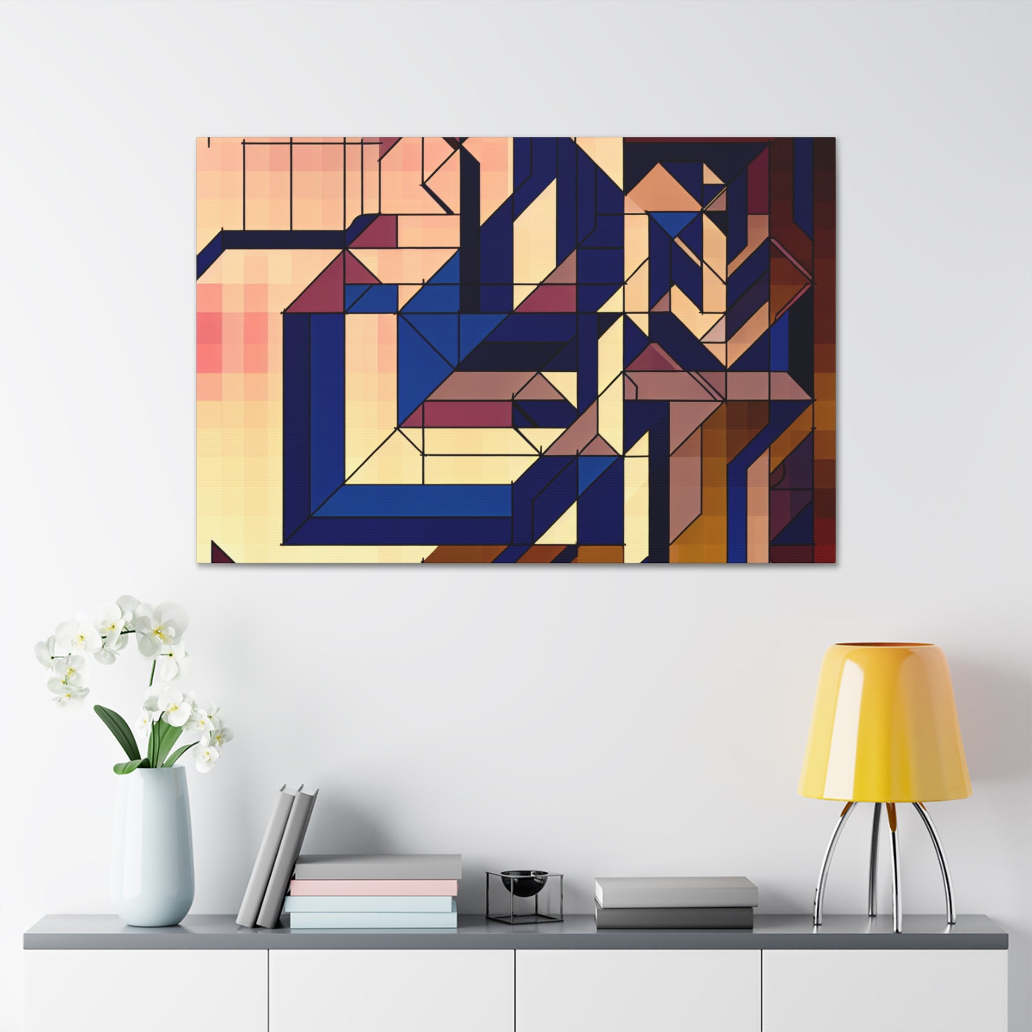 Fluid Geometry and Harmony | Canvas