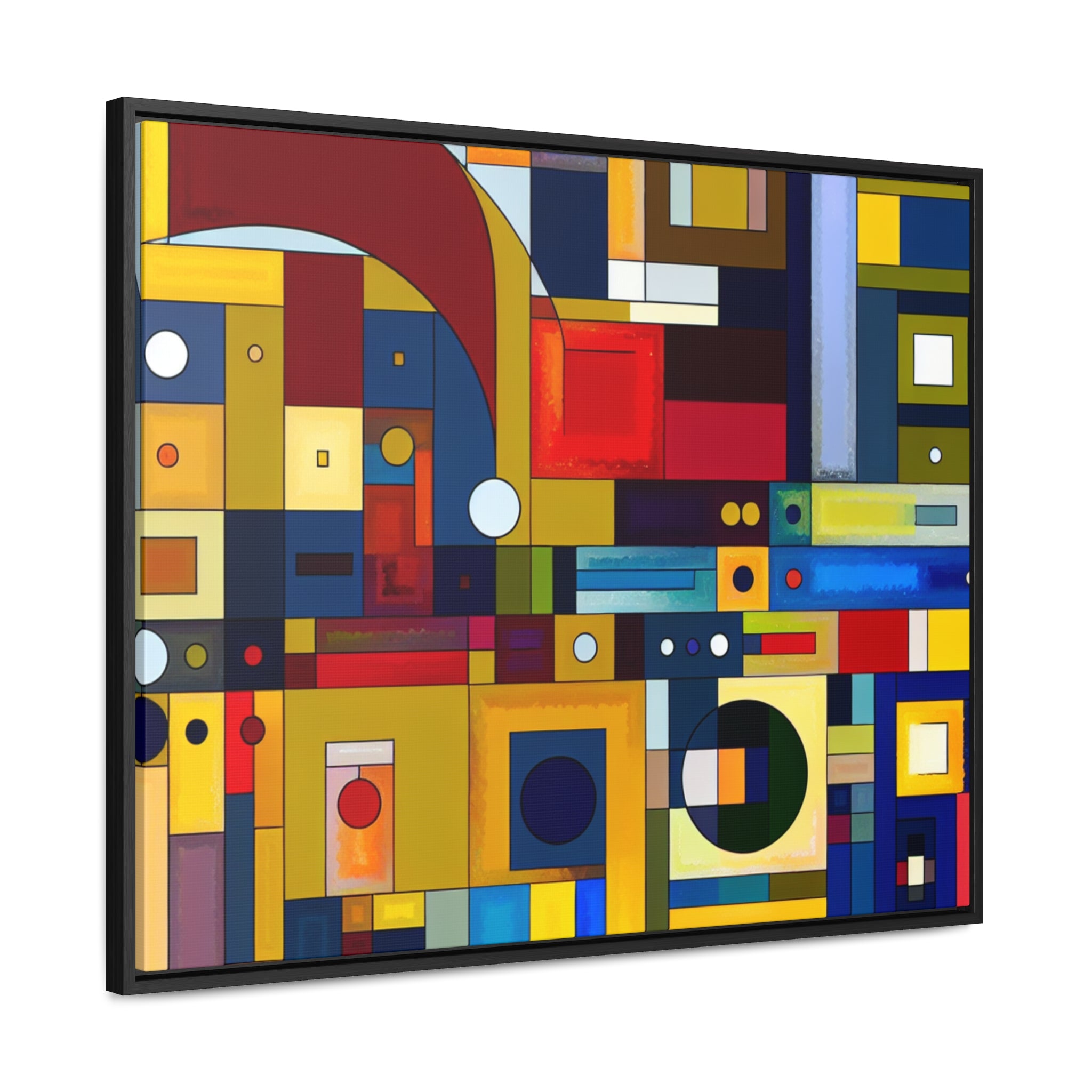 Chromatic Intersections | Framed Canvas