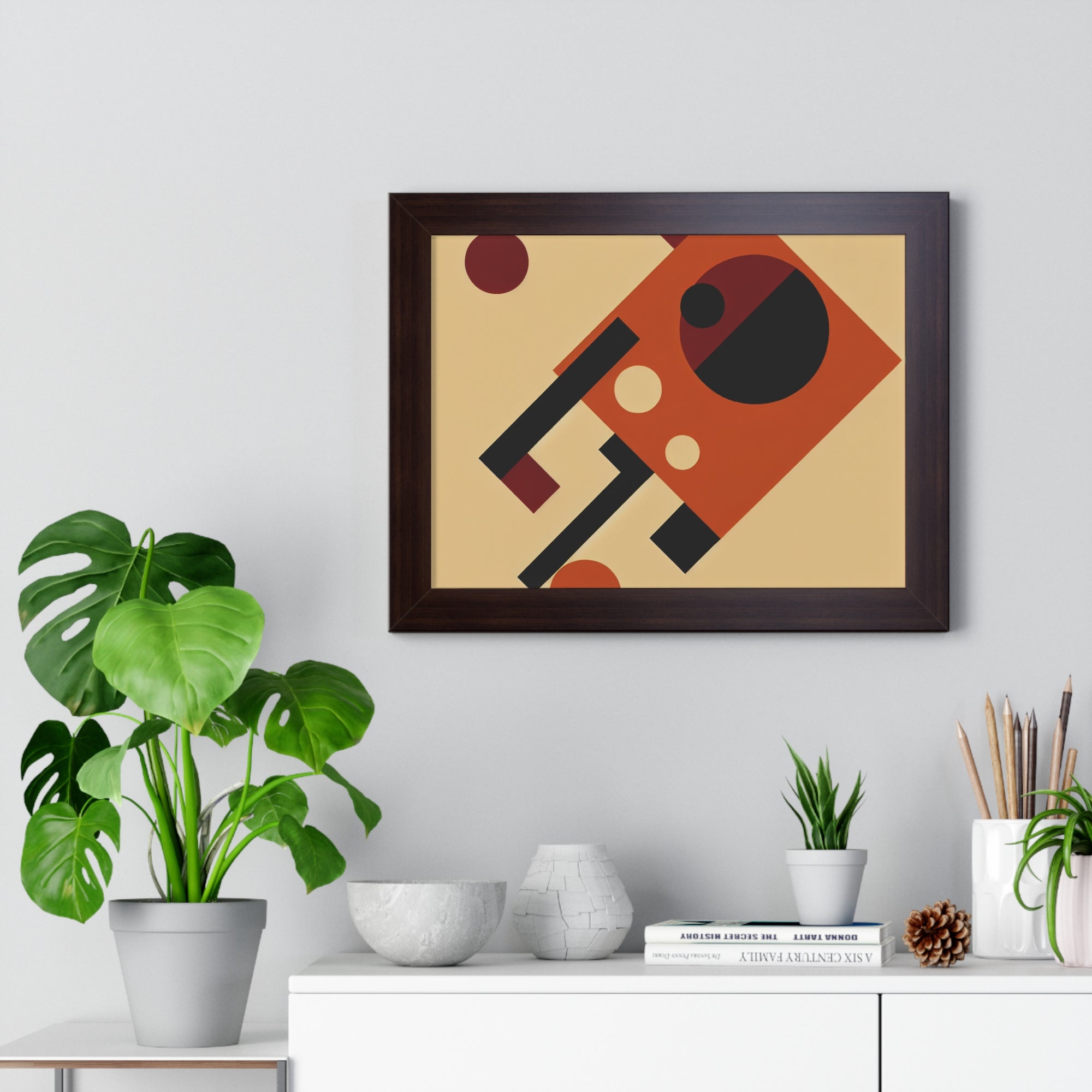 Fiery Harmony of Shapes | Framed Print