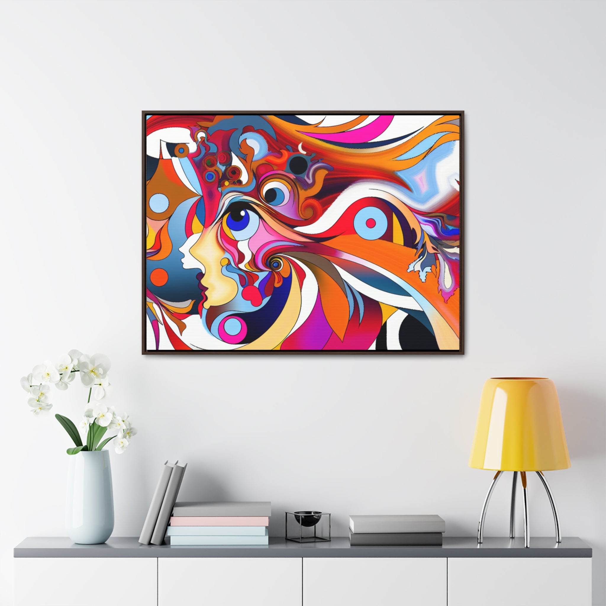 Chroma Dreamscape Fusion | Framed Canvas