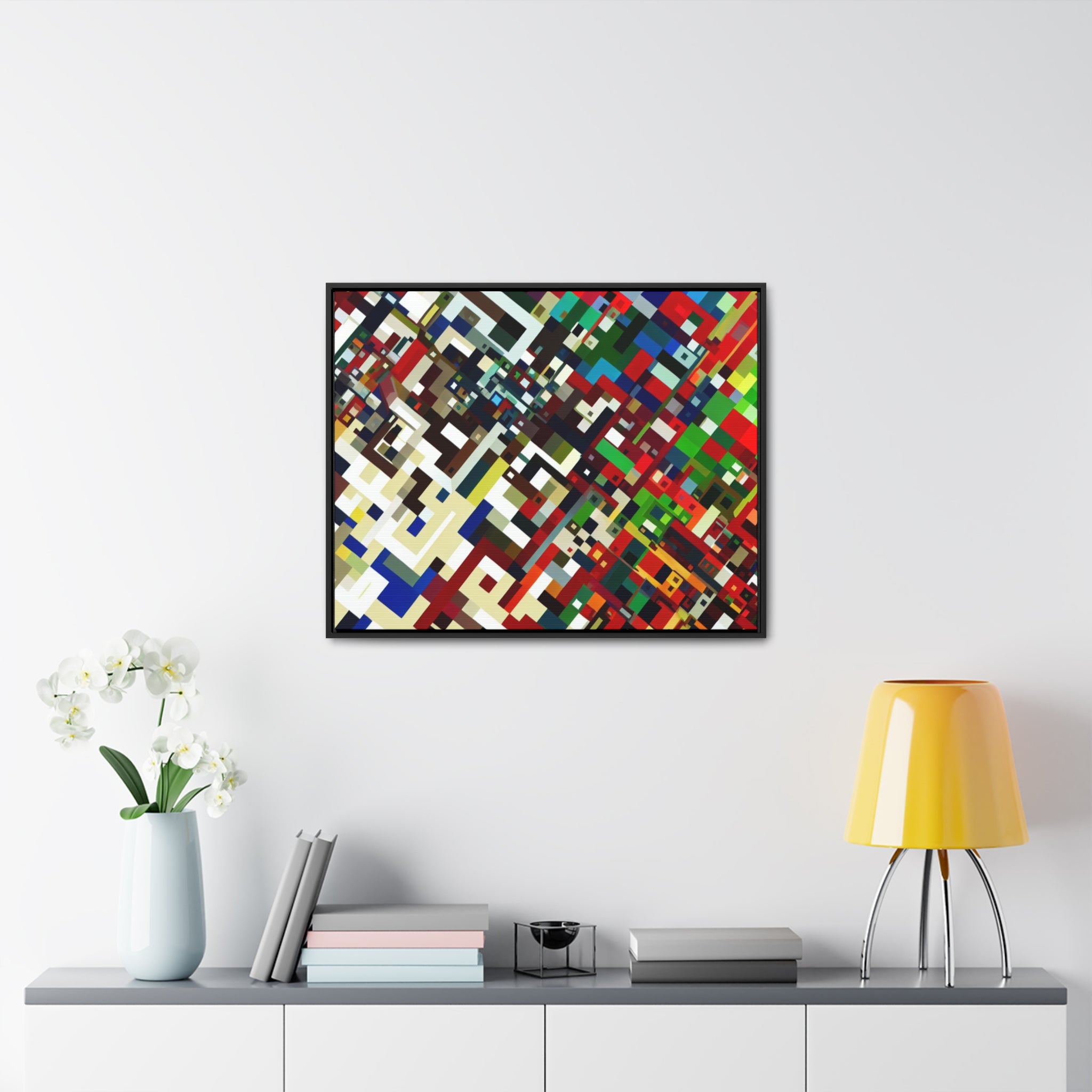 Urban Pulse and Resonance | Framed Canvas