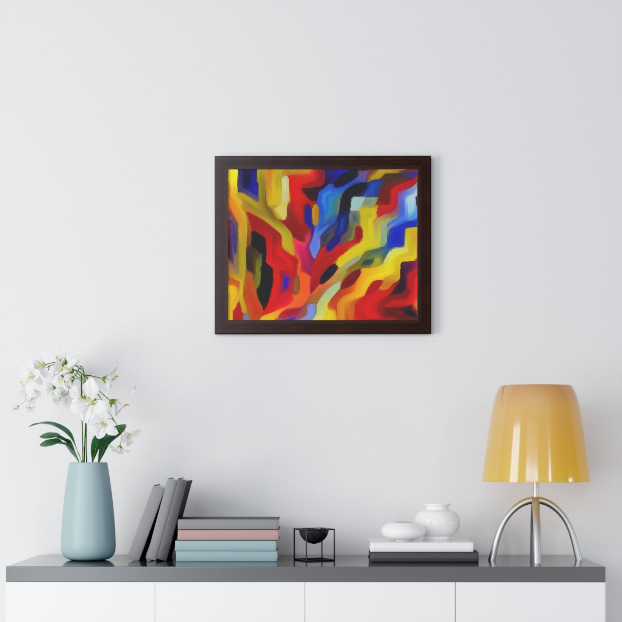 Chromatic Chaos Unveiled | Framed Print