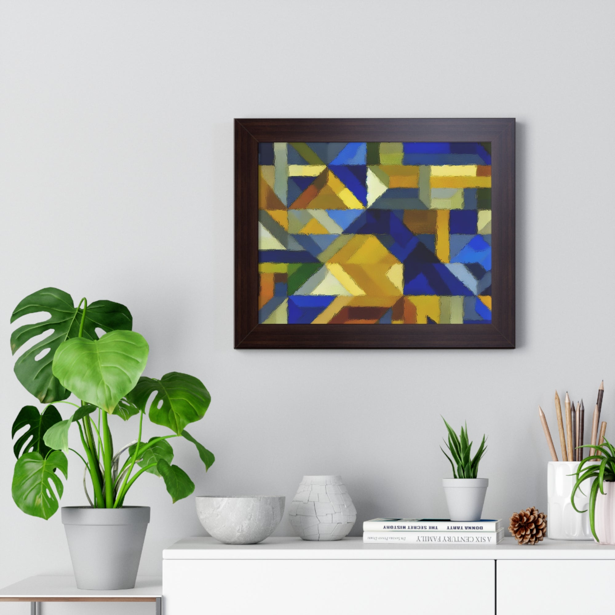 Fractured Vibrance and Motion | Framed Print