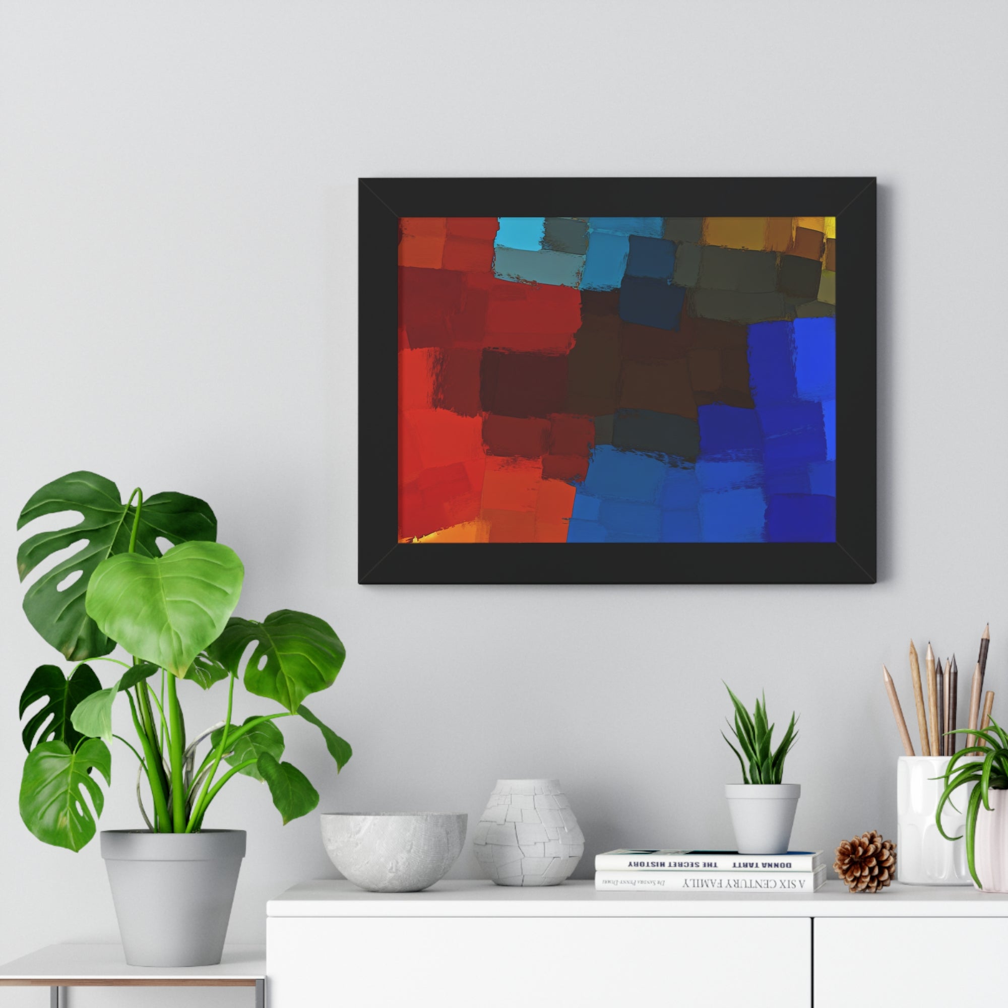 Chromatic Interplay and Duet | Framed Print