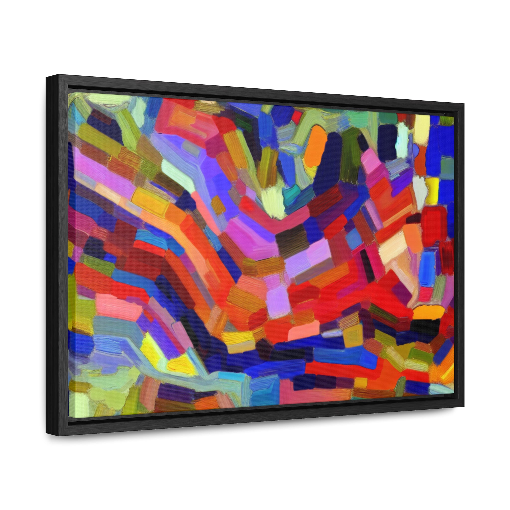 Vivid Echoes in Motion | Framed Canvas