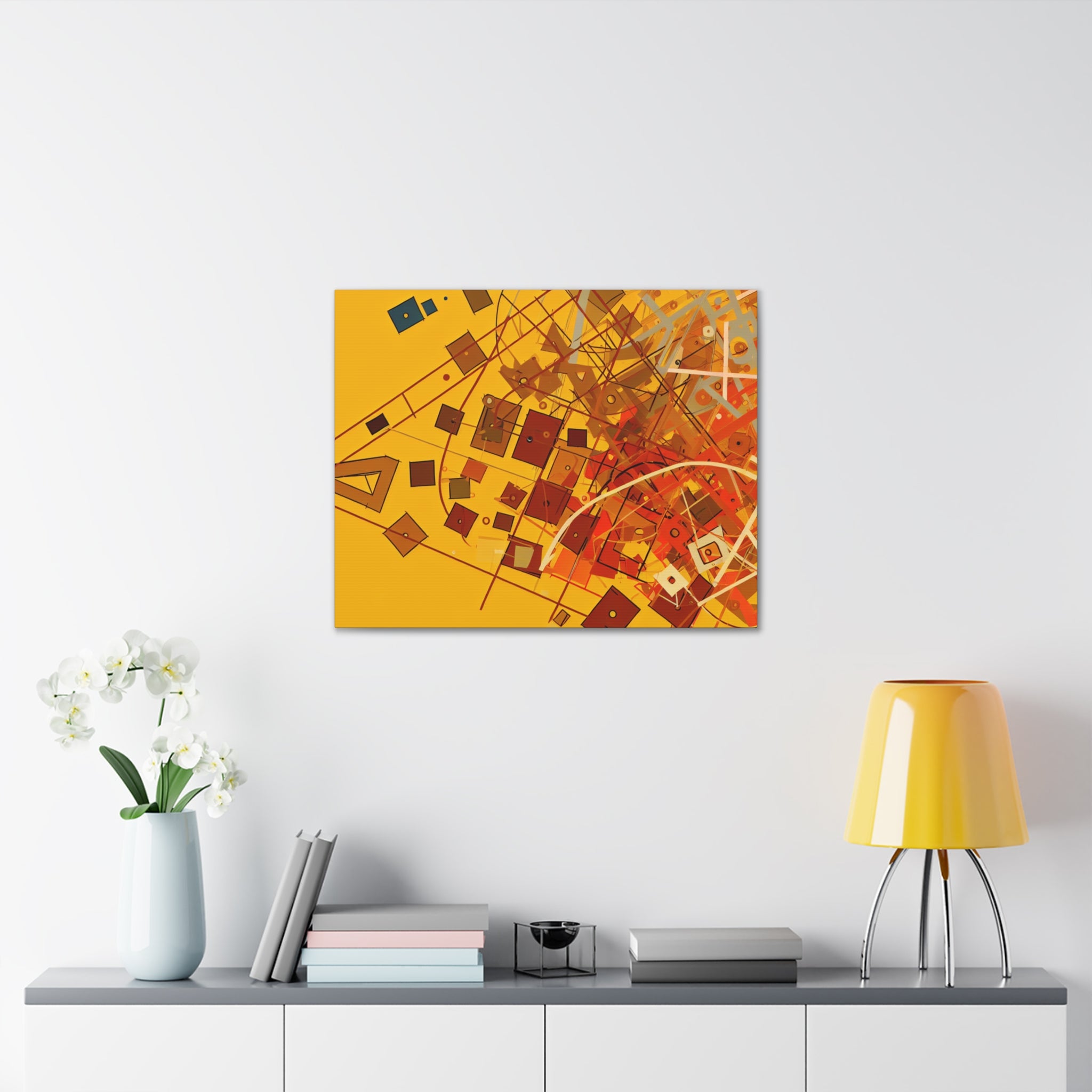 Vibrant Geometry Dance | Canvas