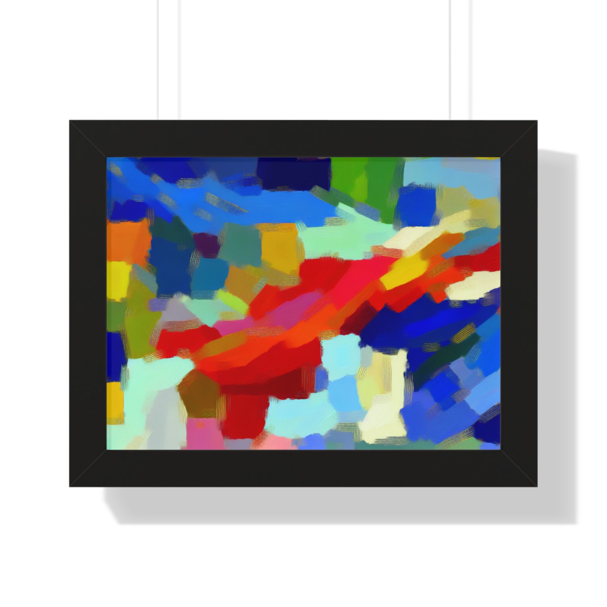 Rhythmic Color Dance | Framed Print