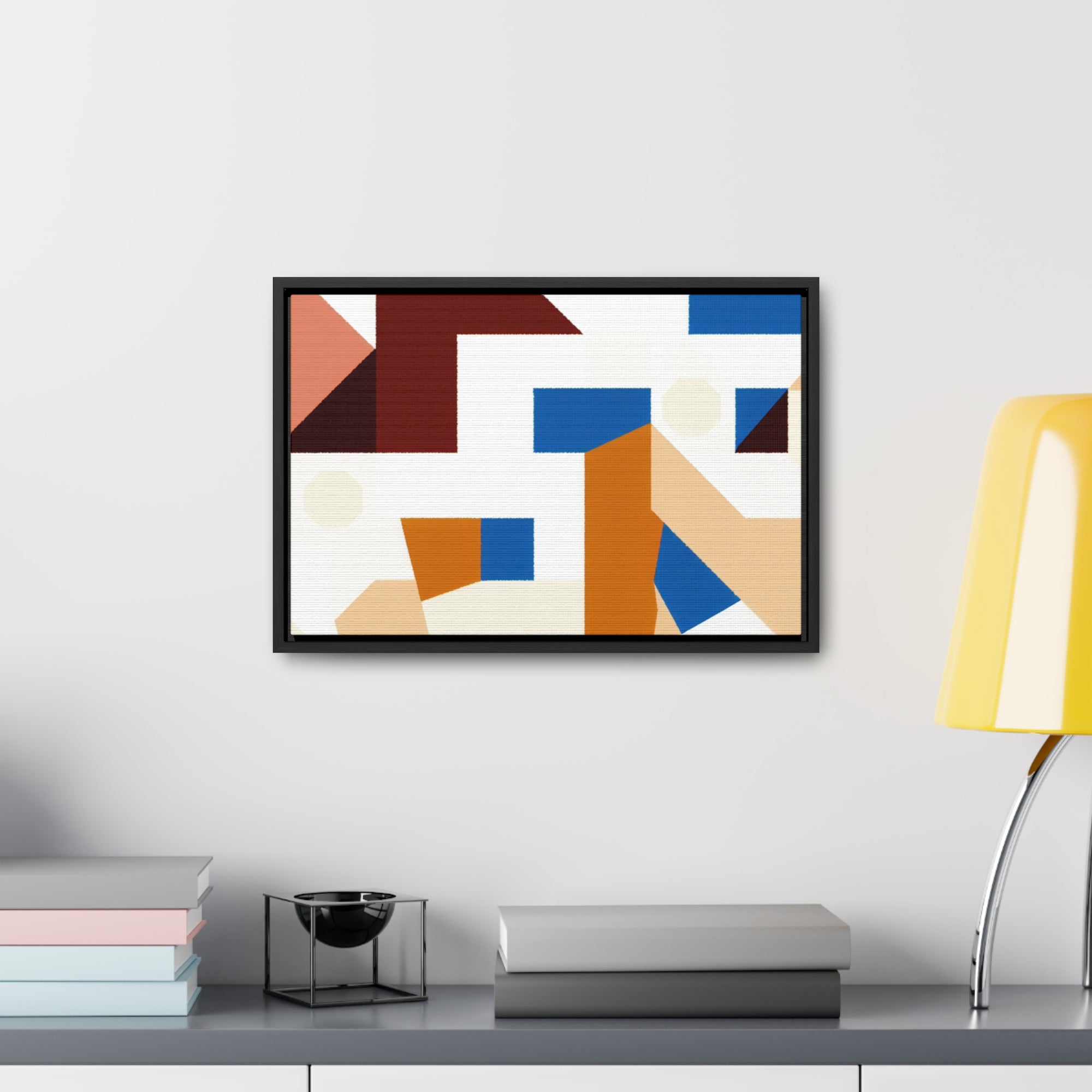 Rhythmic Fragments of Color | Framed Canvas