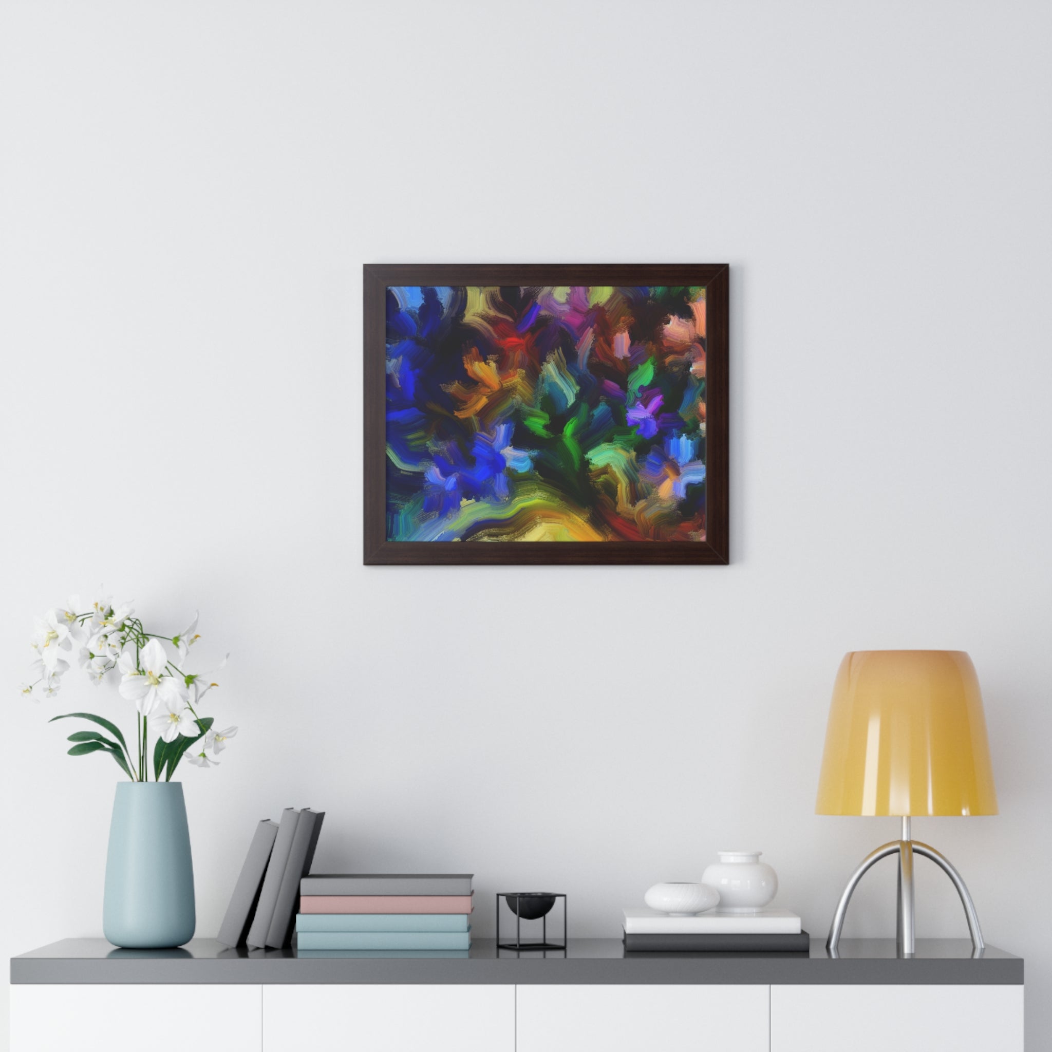 Vibrant Whispers of Flora | Framed Print