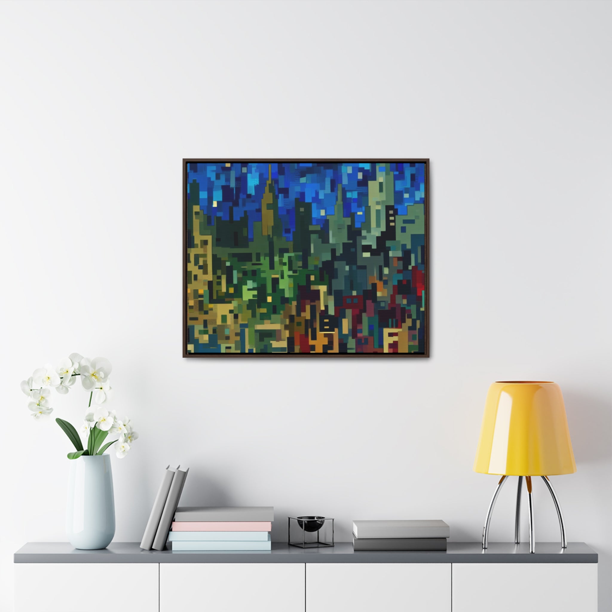 Metalline Urban Reverie | Framed Canvas