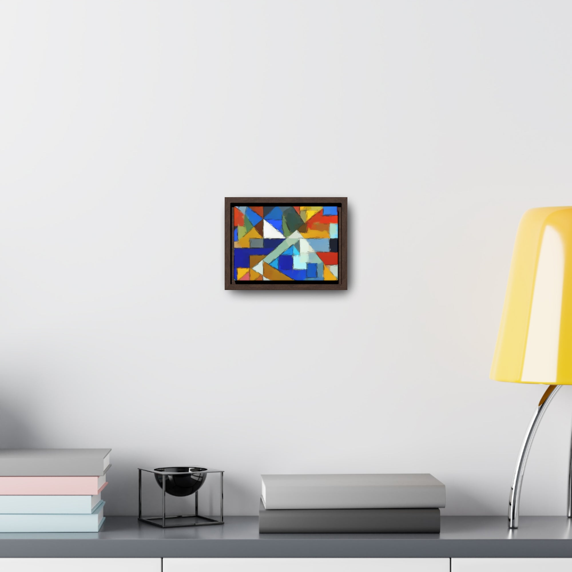 Geometric Pulse and Color | Framed Canvas