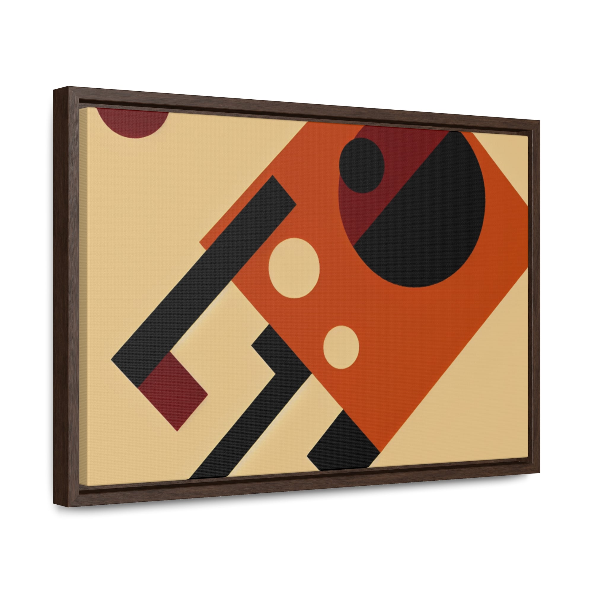 Fiery Harmony of Shapes | Framed Canvas