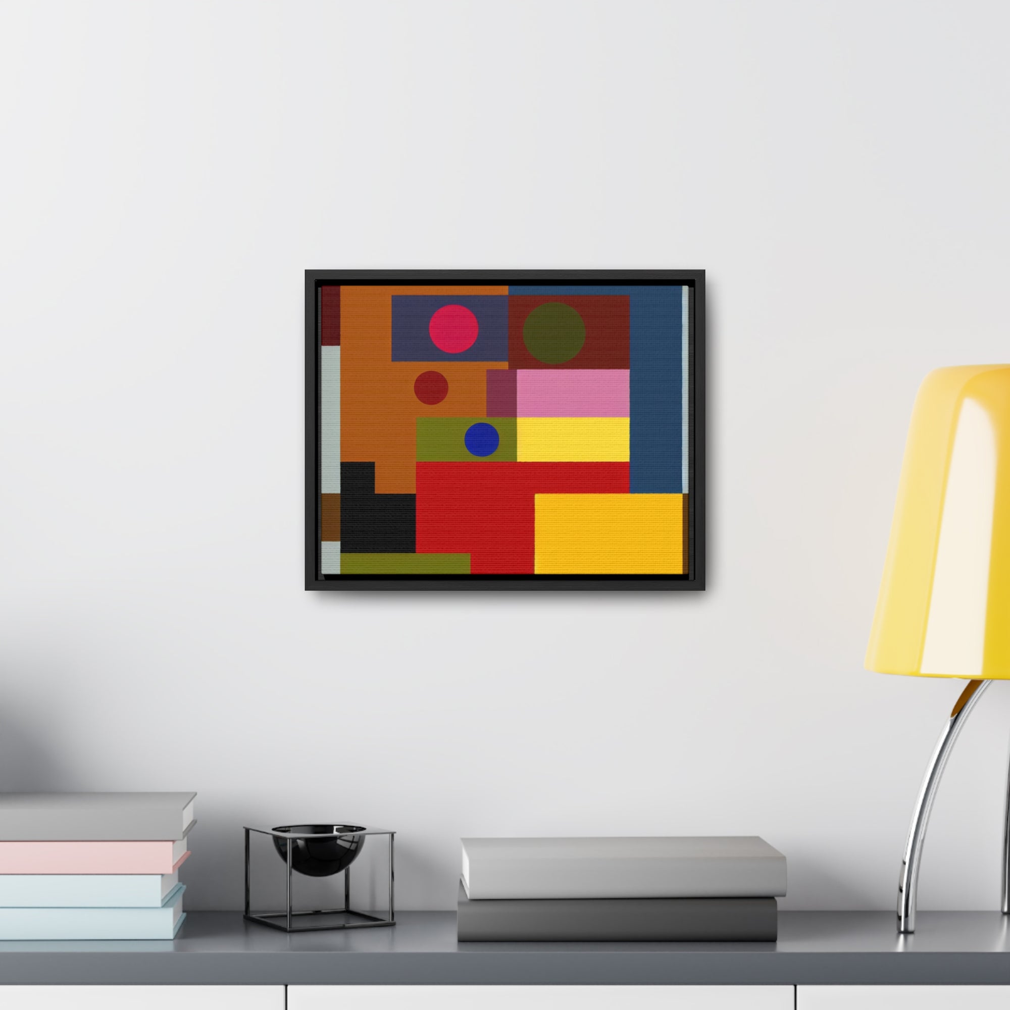 Radiant Geometry Unveiled | Framed Canvas