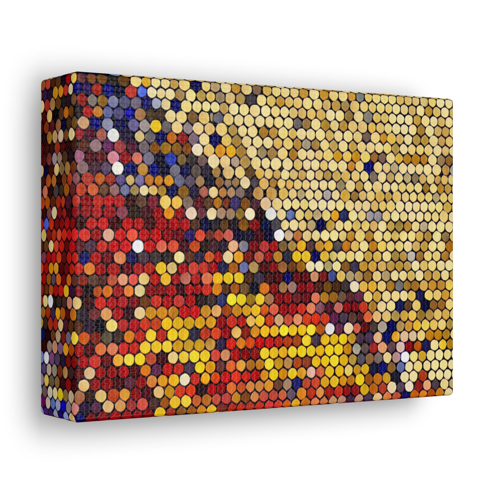 Hexagonal Warmth and Motion | Canvas