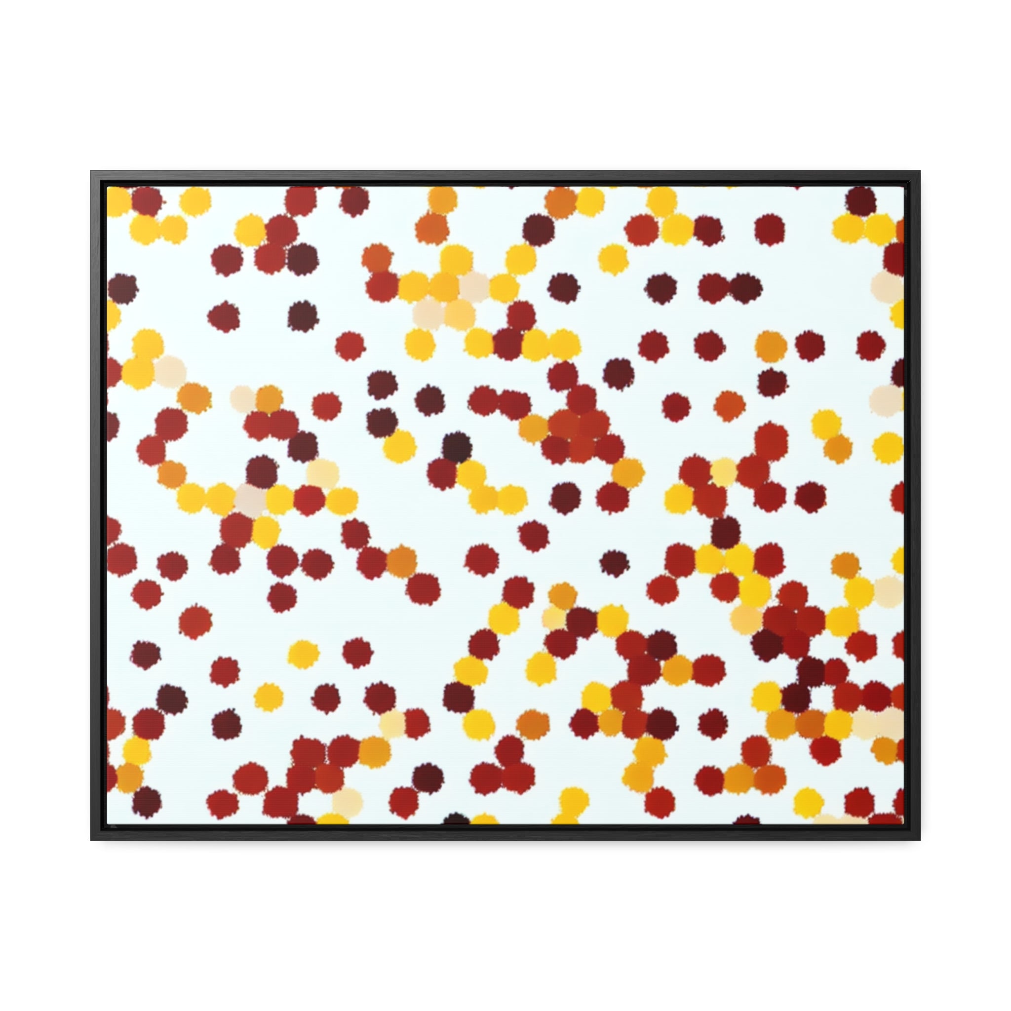 Ebullient Dots of Harmony | Framed Canvas