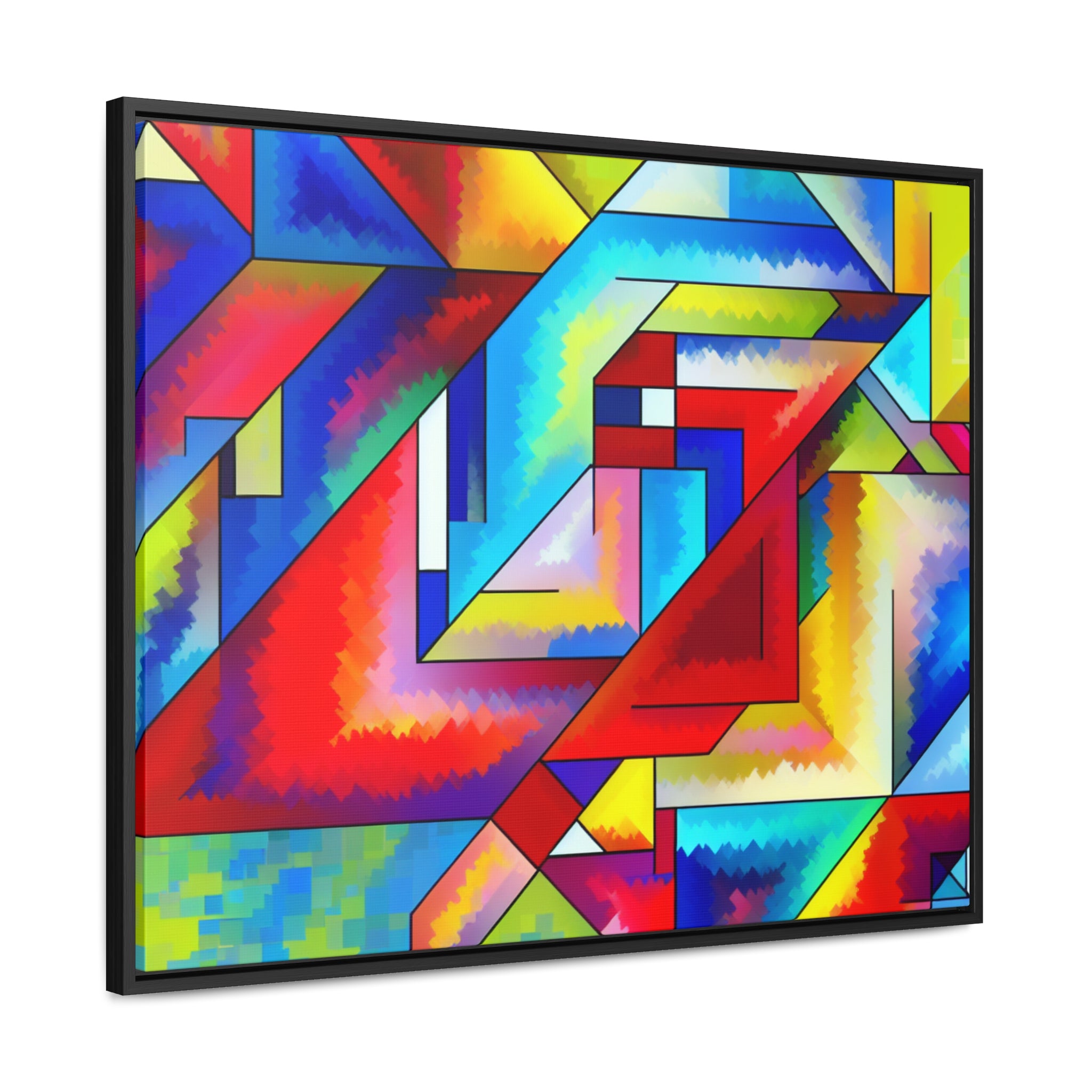 Energetic Harmony in Shapes | Framed Canvas