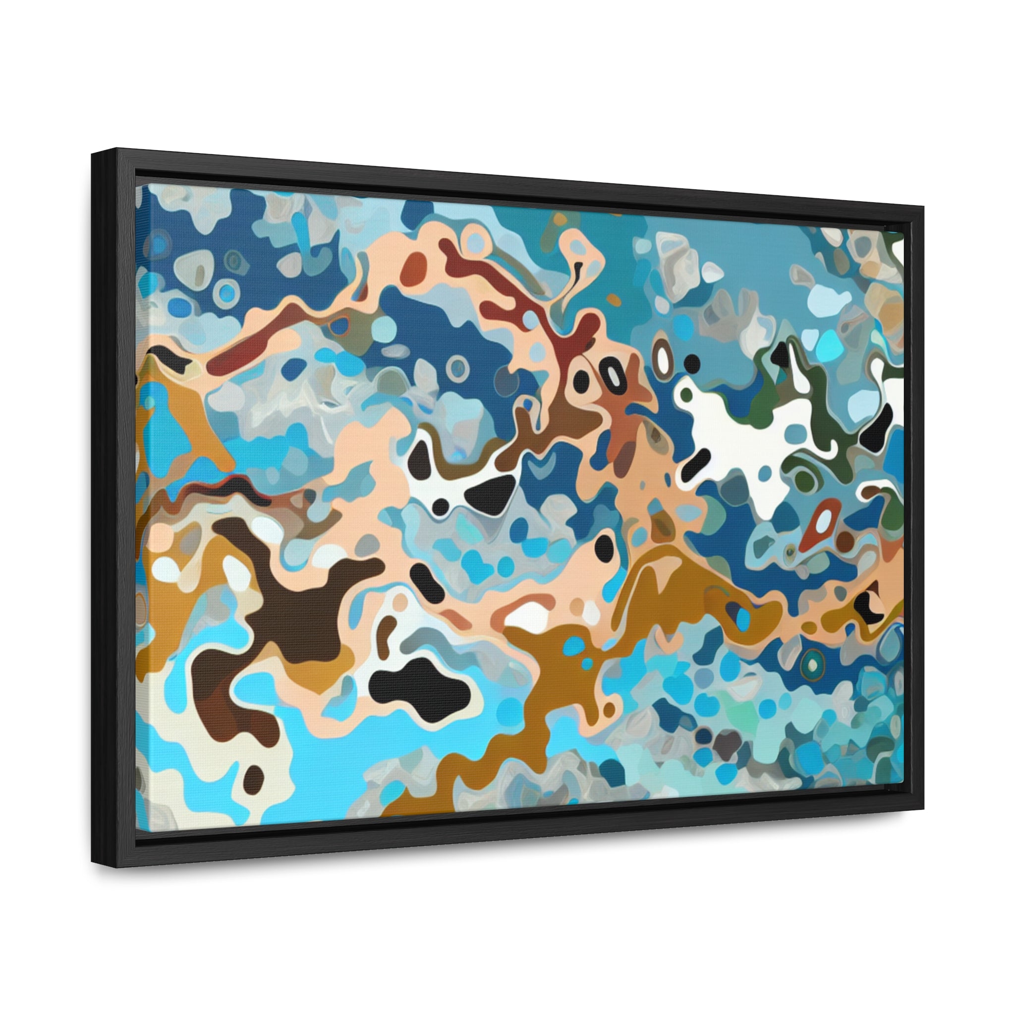 Tidal Whispers and Sands | Framed Canvas