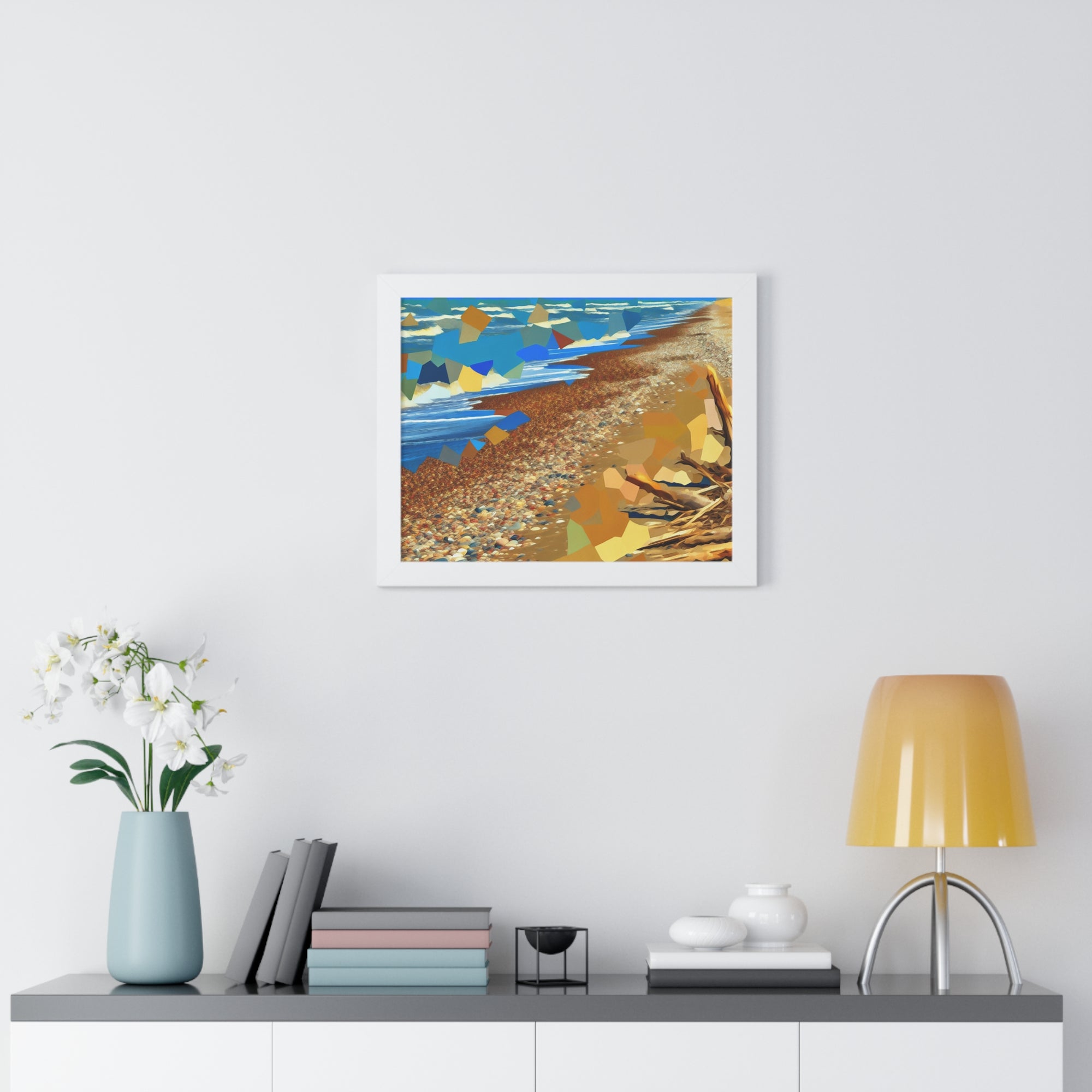 Tidal Whispers and Sunlight | Framed Print