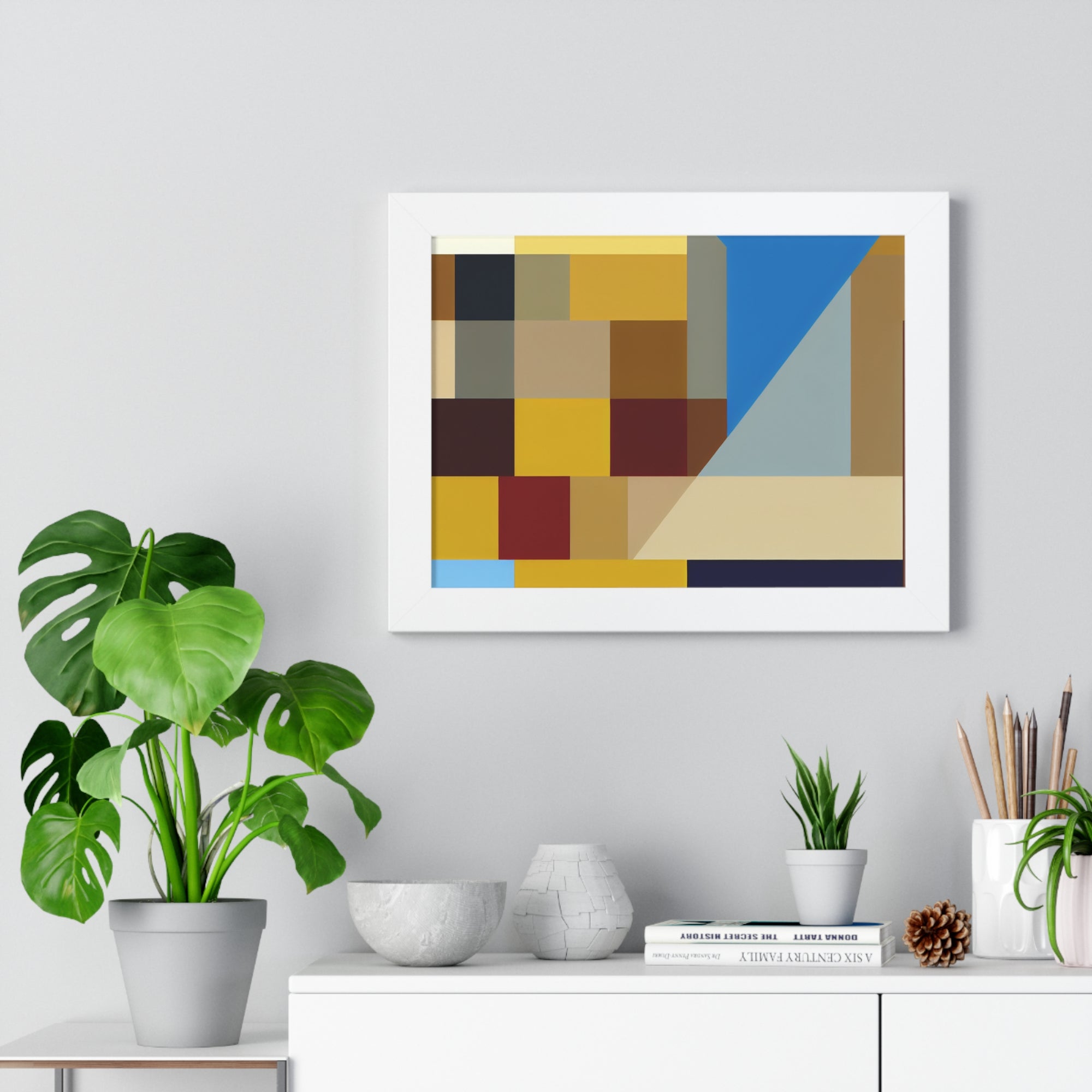 Colorful Geometric Symphony | Framed Print