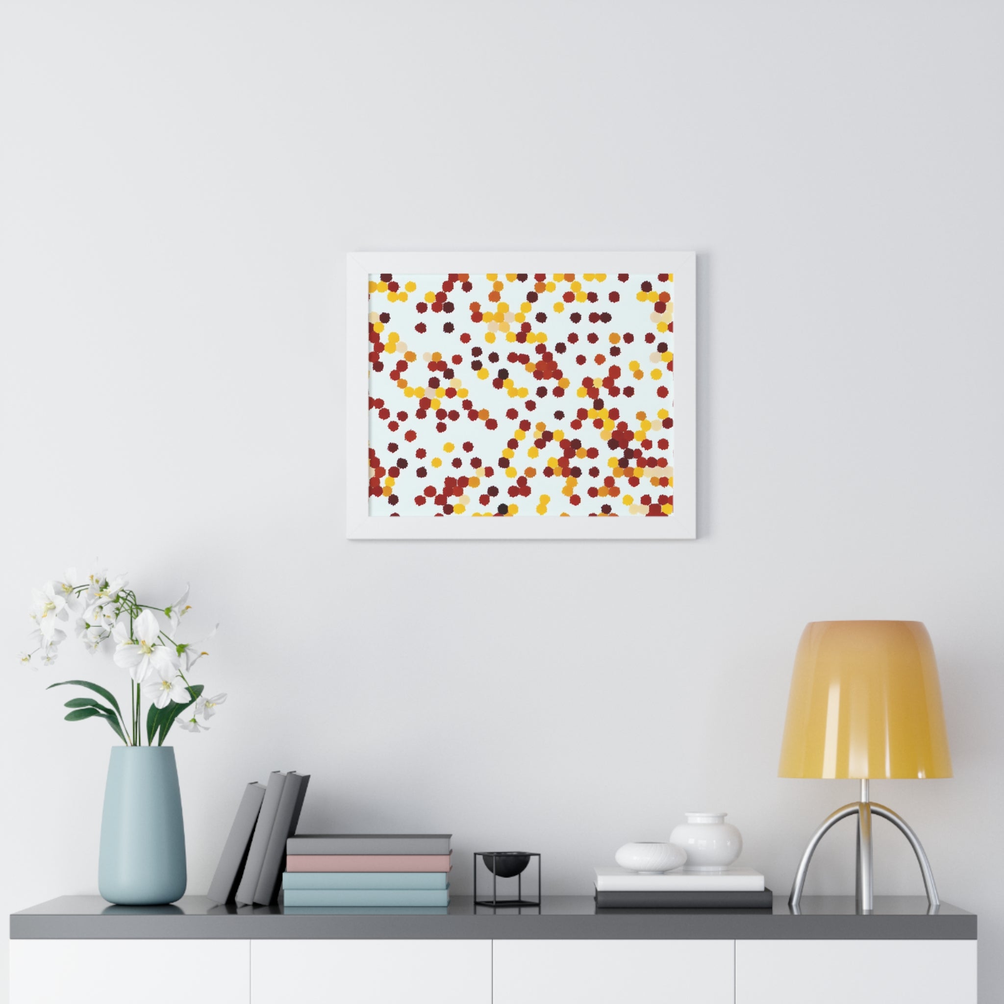 Ebullient Dots of Harmony | Framed Print