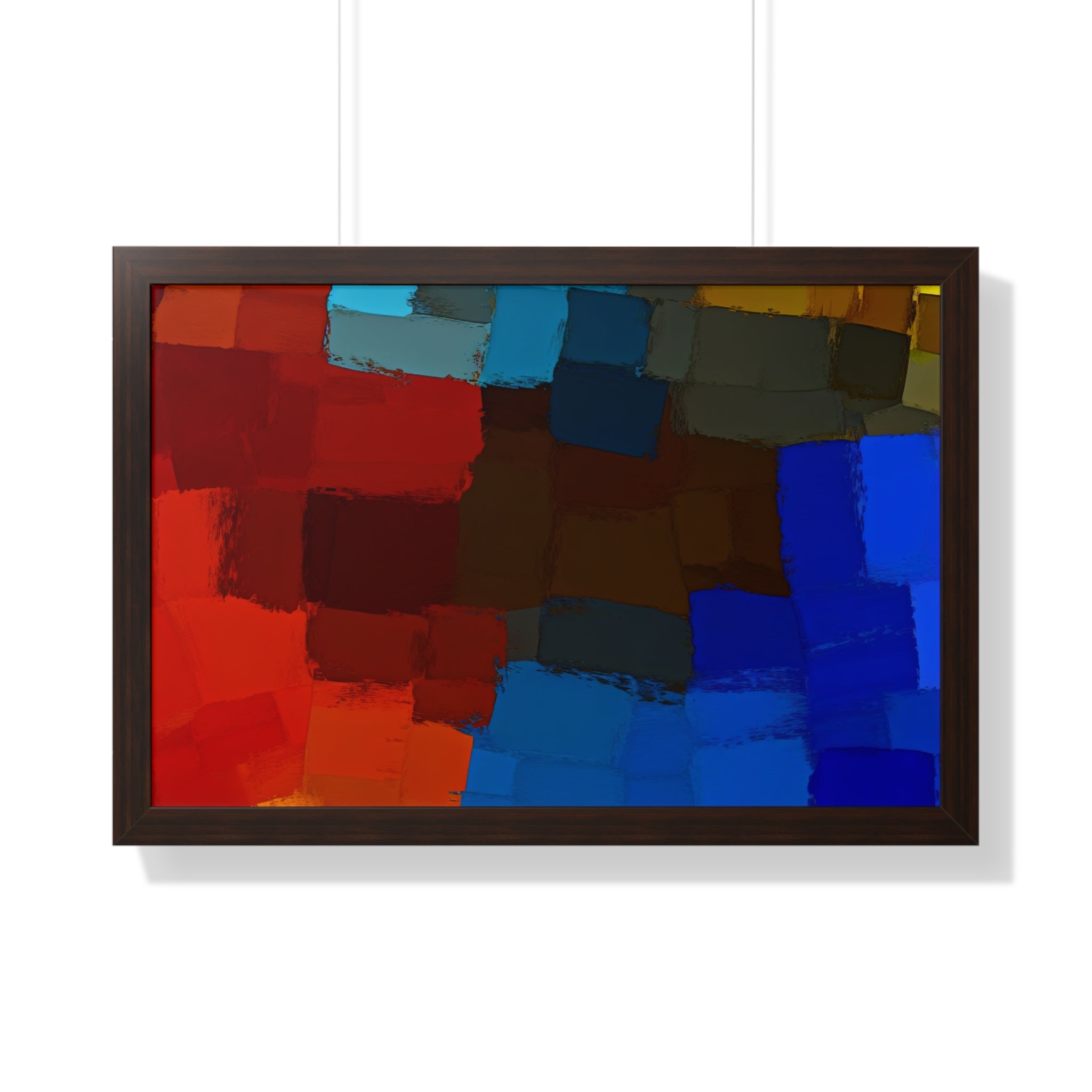 Chromatic Interplay and Duet | Framed Print