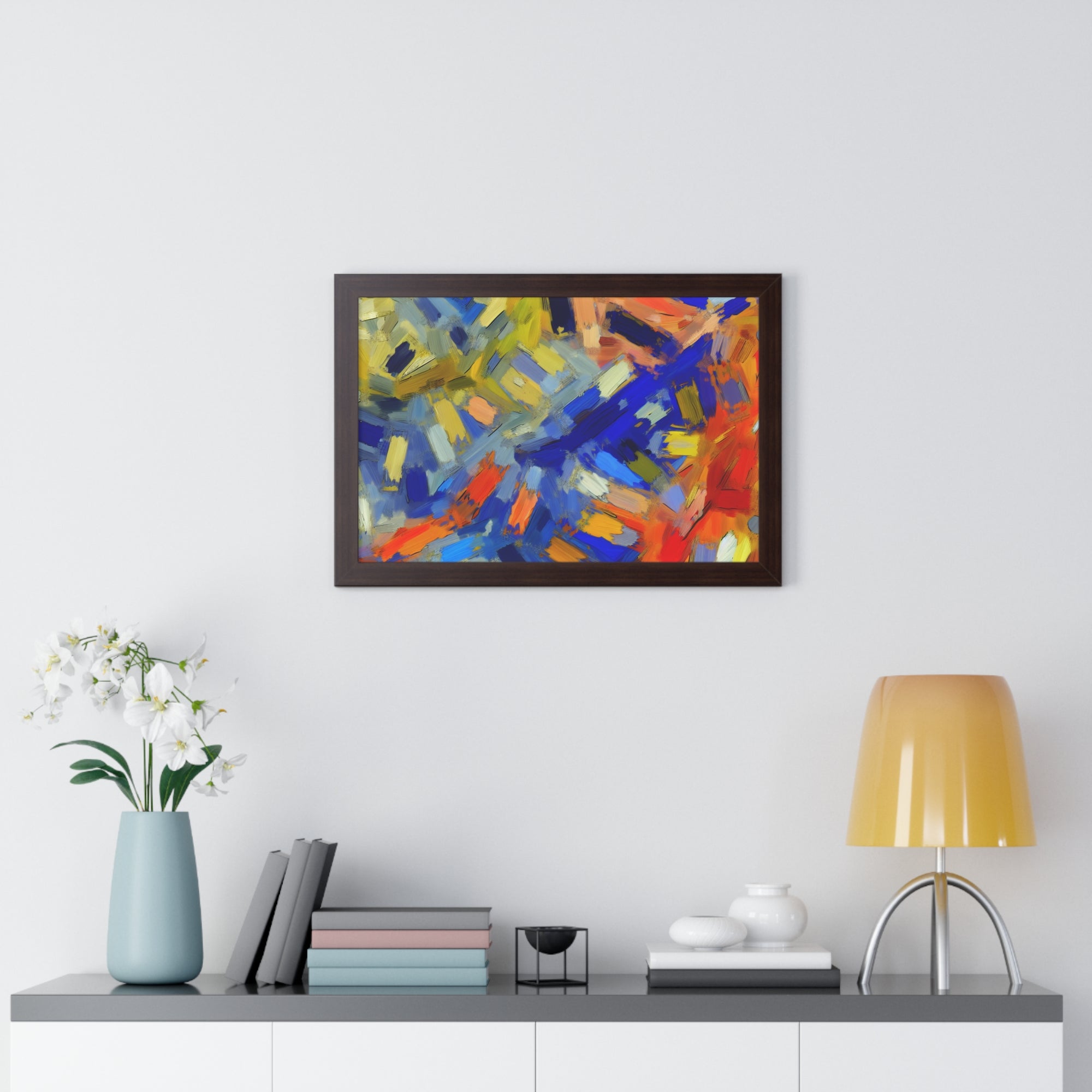 Chromatic Dance of Emotion | Framed Print