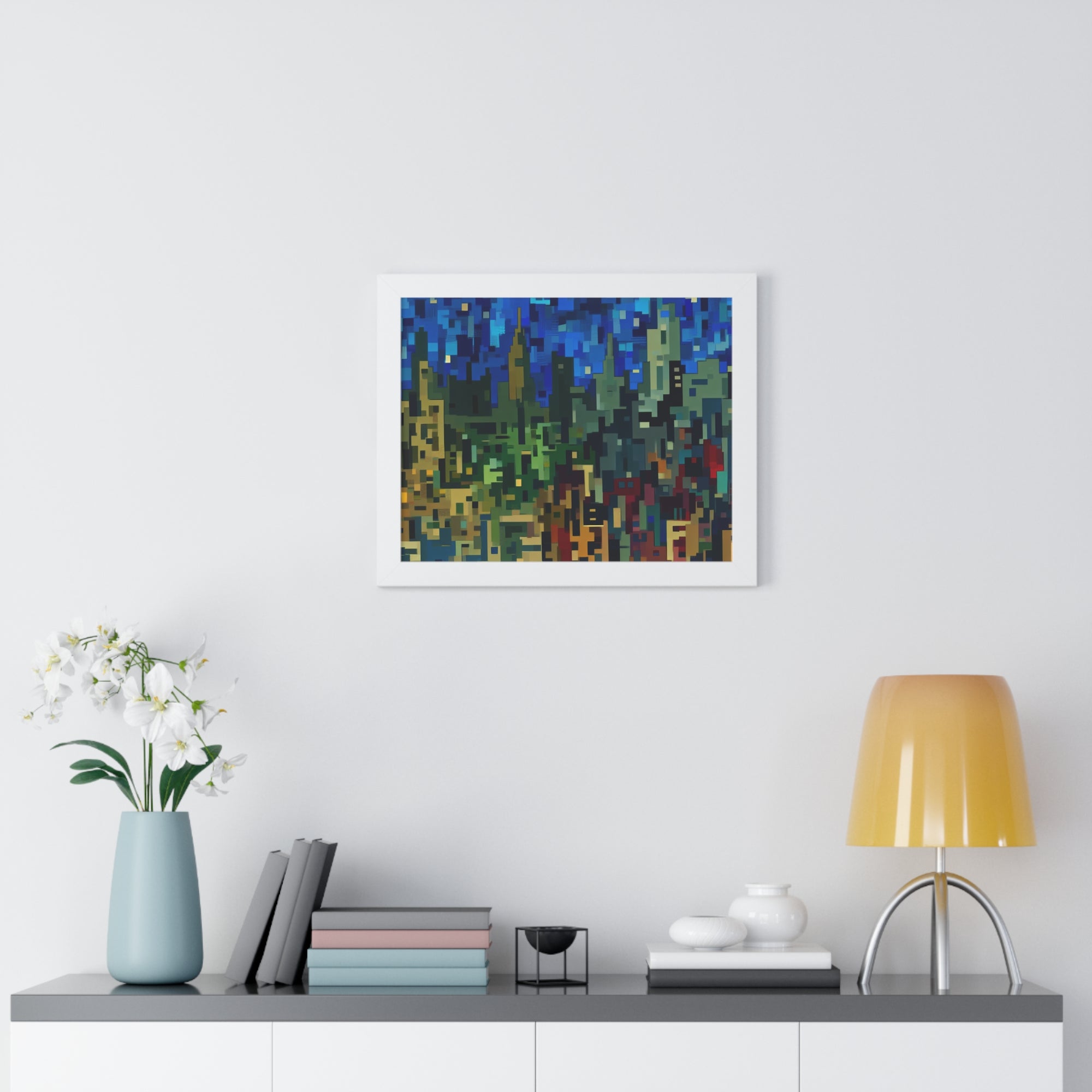 Metalline Urban Reverie | Framed Print