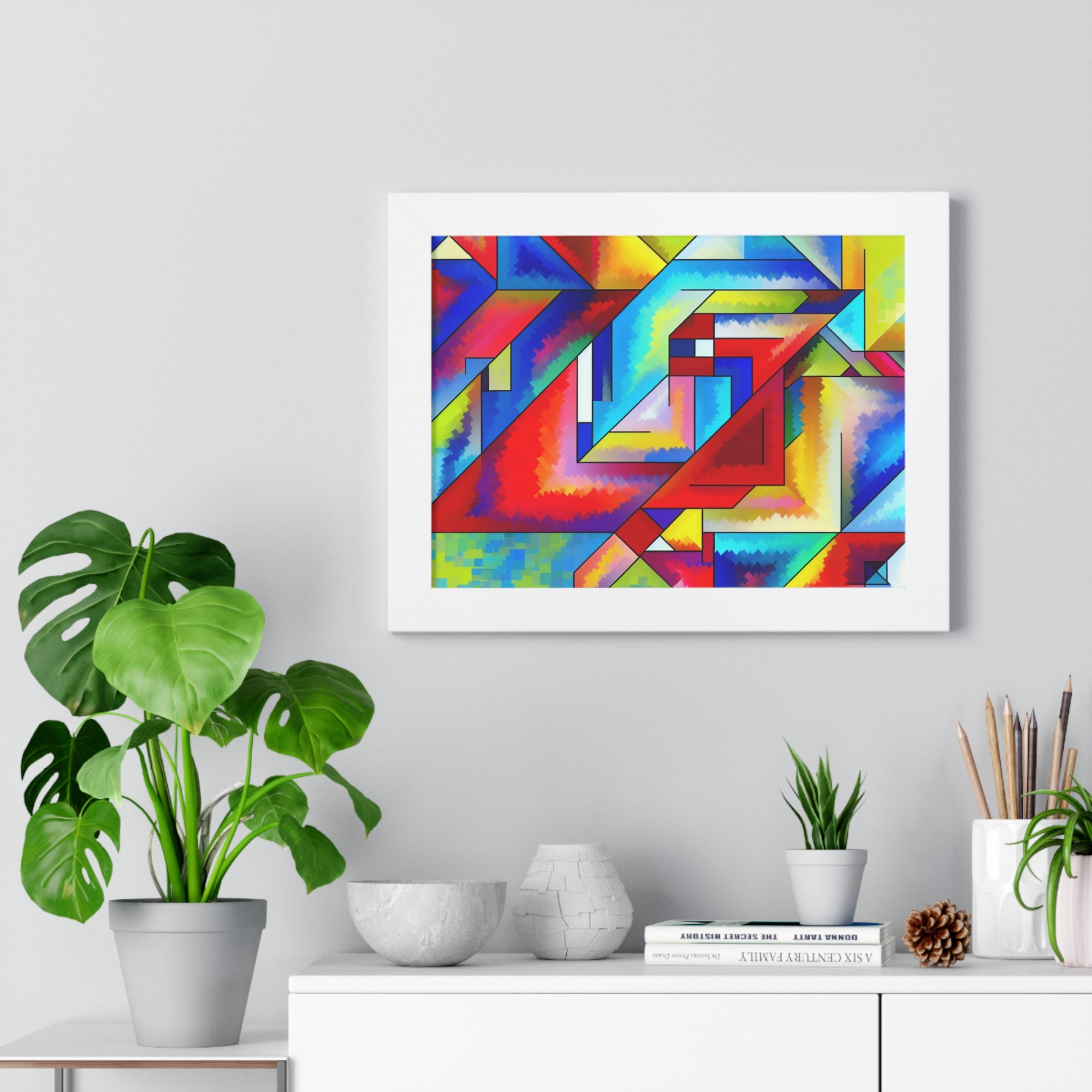 Energetic Harmony in Shapes | Framed Print