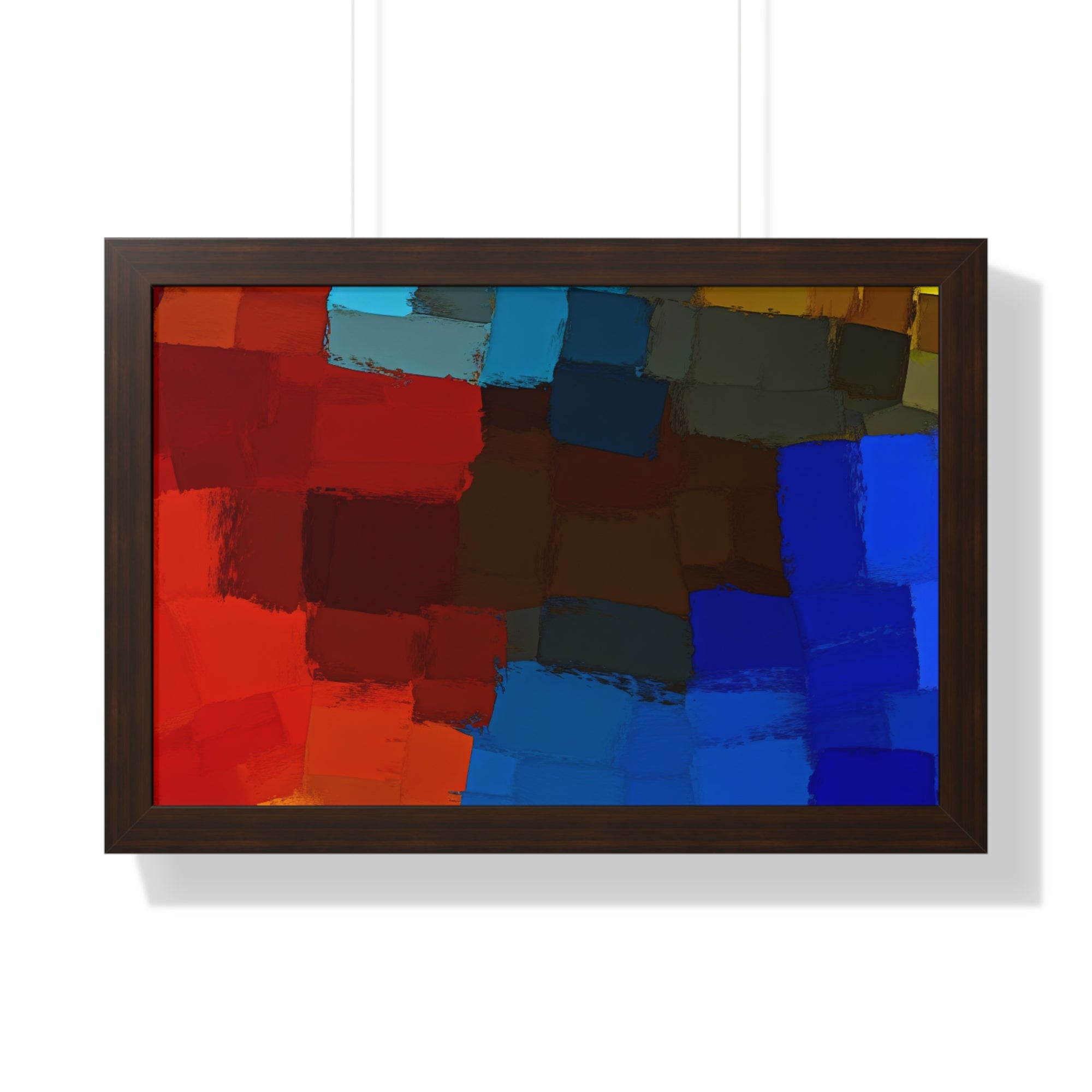 Chromatic Interplay and Duet | Framed Print