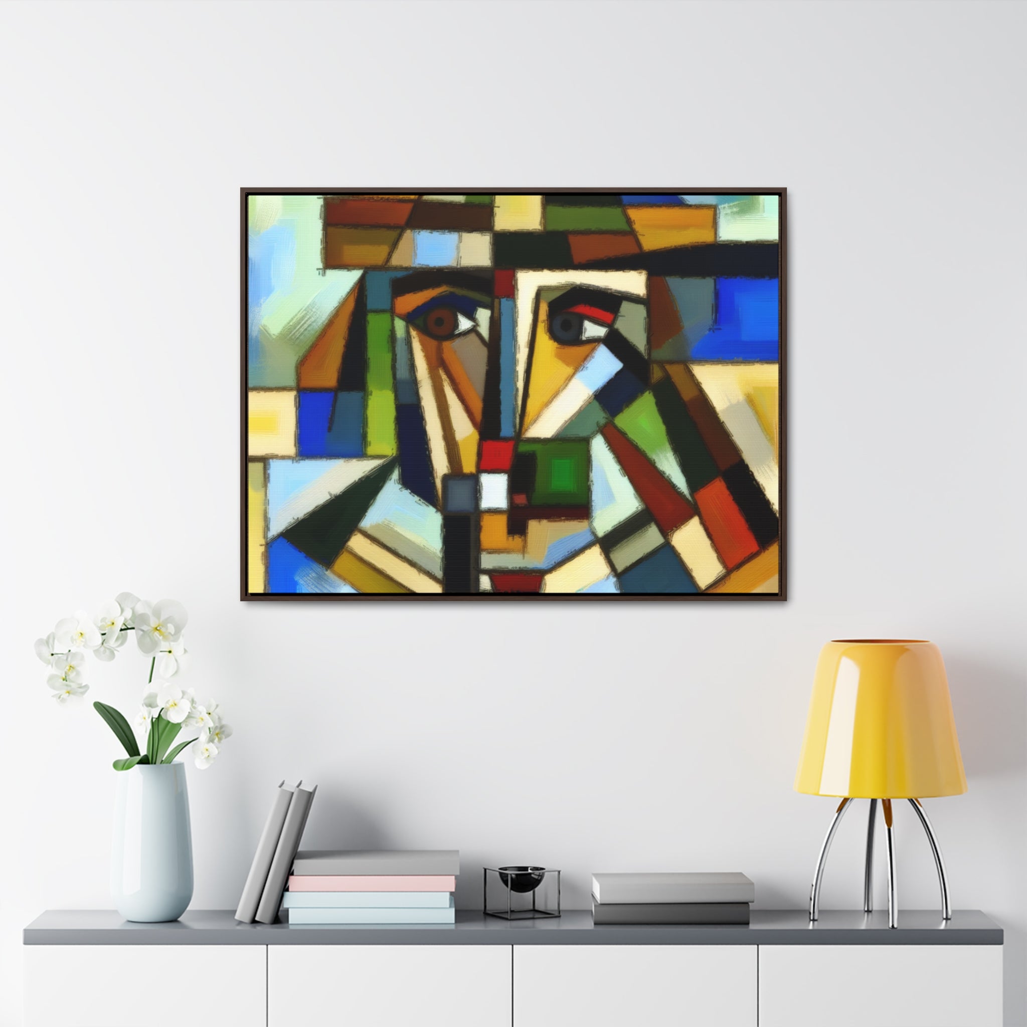 Shattered Reflections and Echoes | Framed Canvas