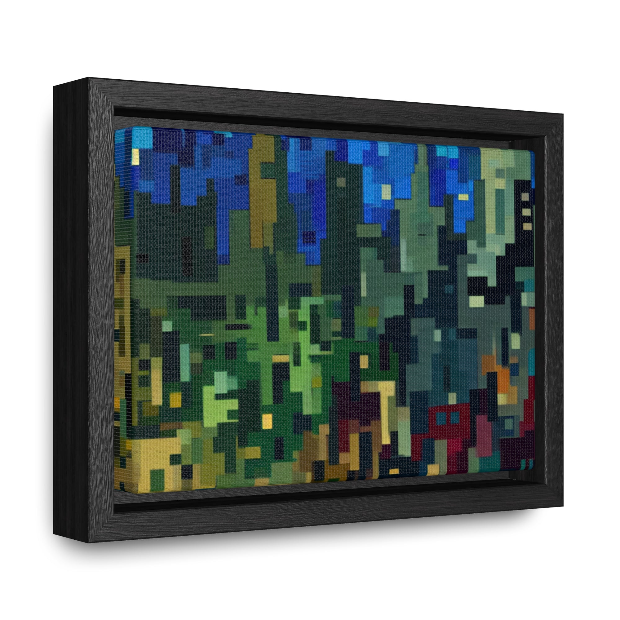 Metalline Urban Reverie | Framed Canvas