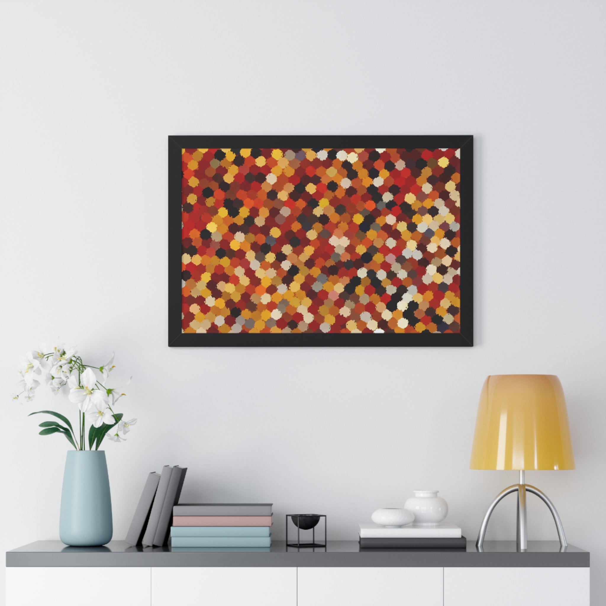 Radiant Dance of Circles | Framed Print