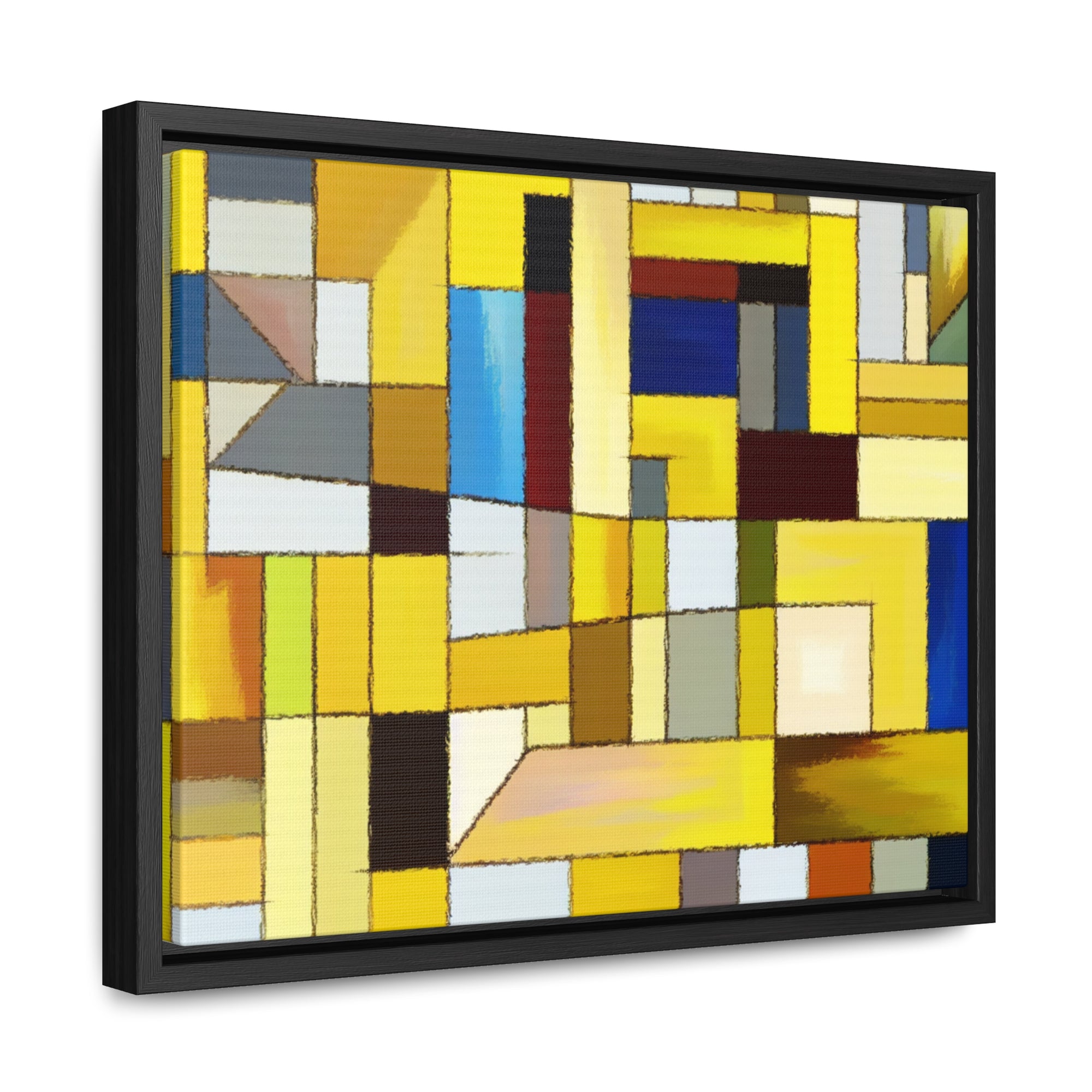 Chromatic Fragments and Light | Framed Canvas