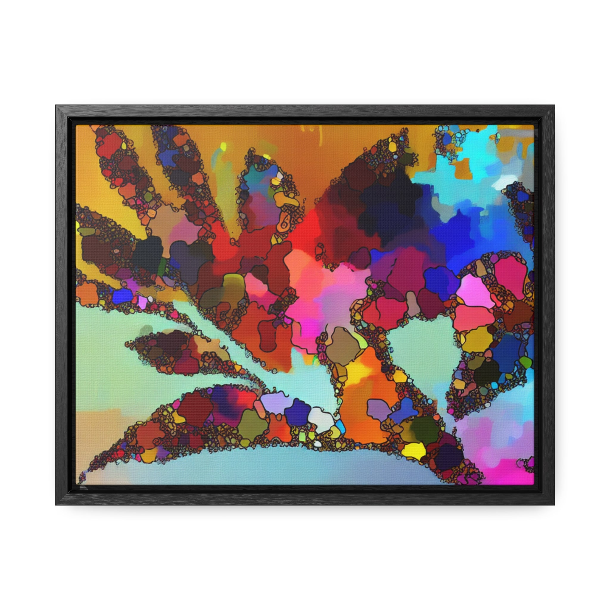 Botanical Rhythm and Flow | Framed Canvas