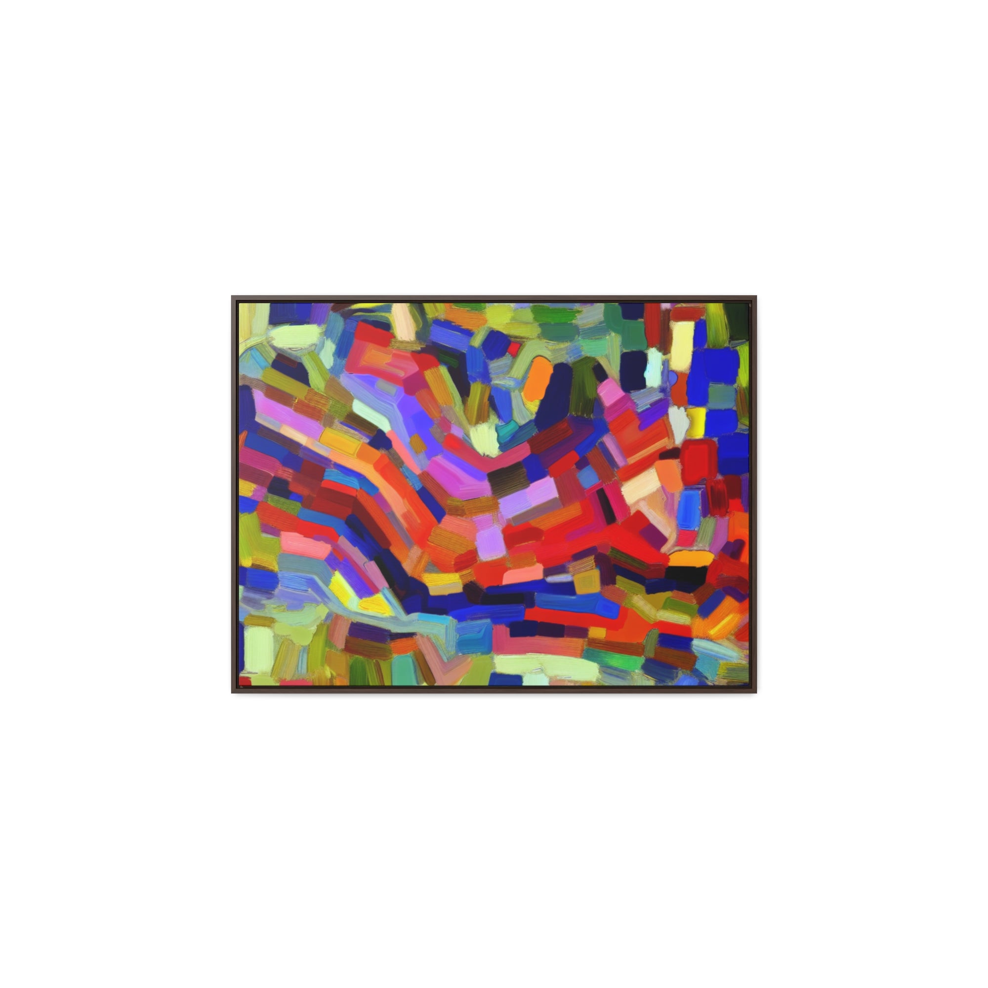 Vivid Echoes in Motion | Framed Canvas