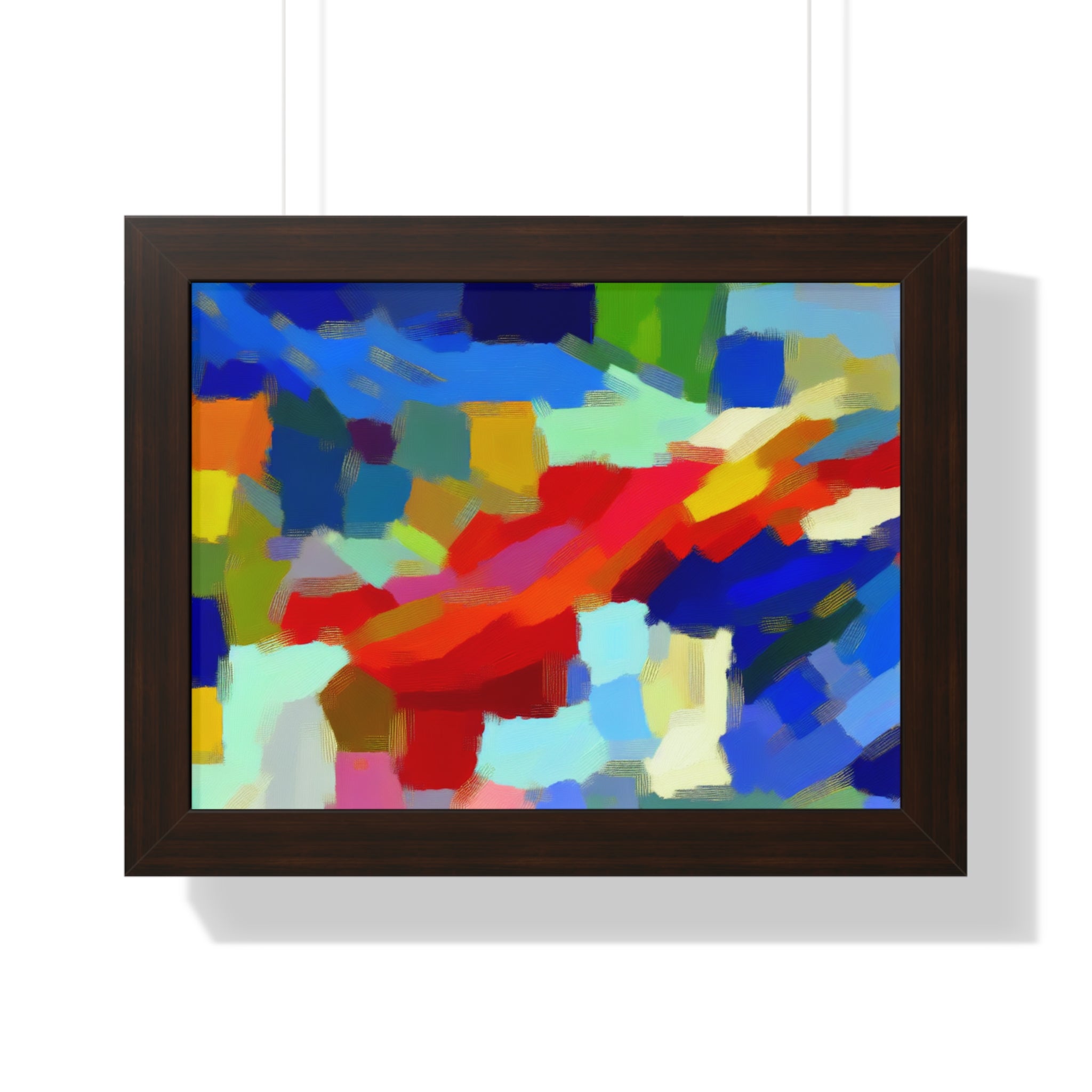 Rhythmic Color Dance | Framed Print