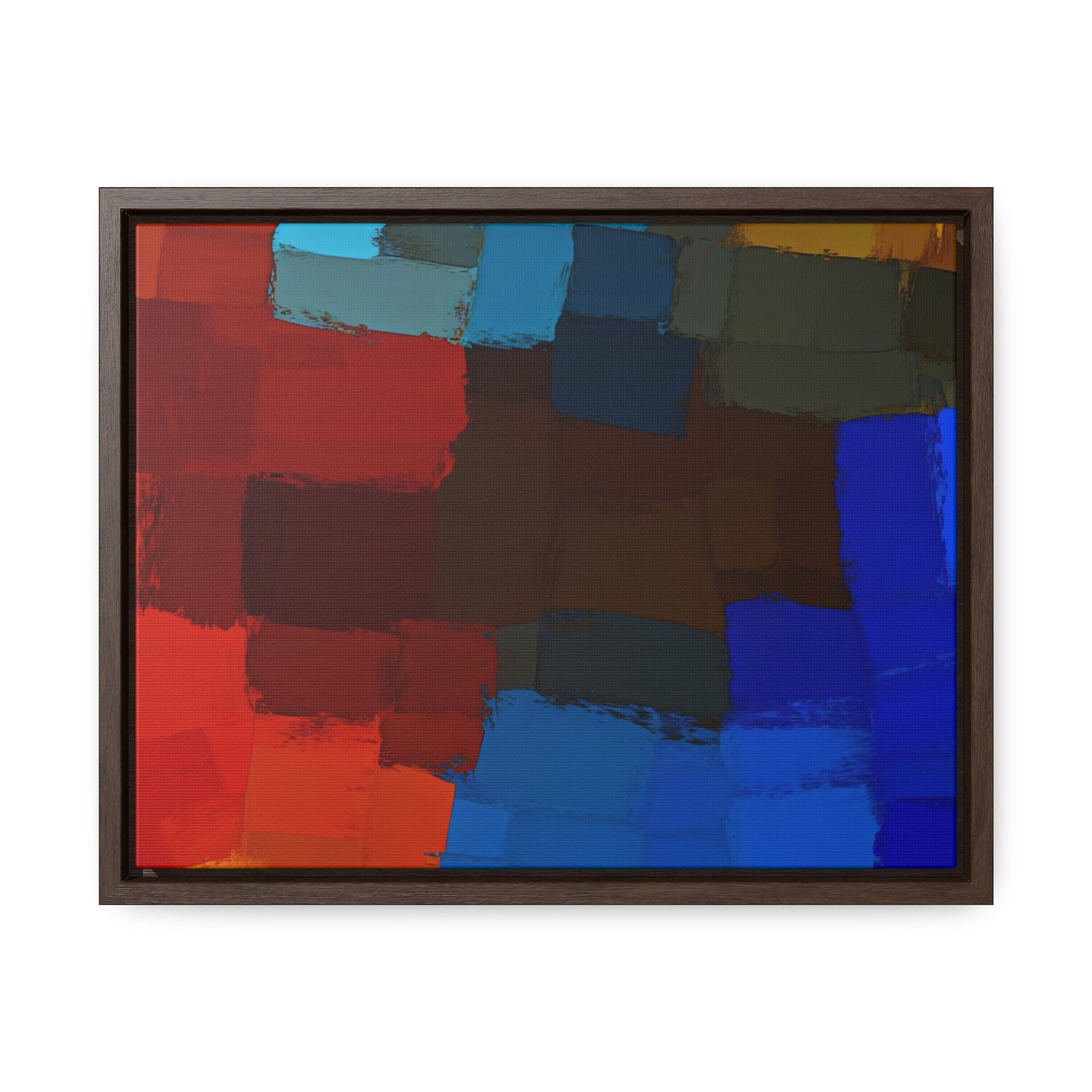 Chromatic Interplay and Duet | Framed Canvas