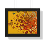 Vibrant Geometry Dance | Framed Print