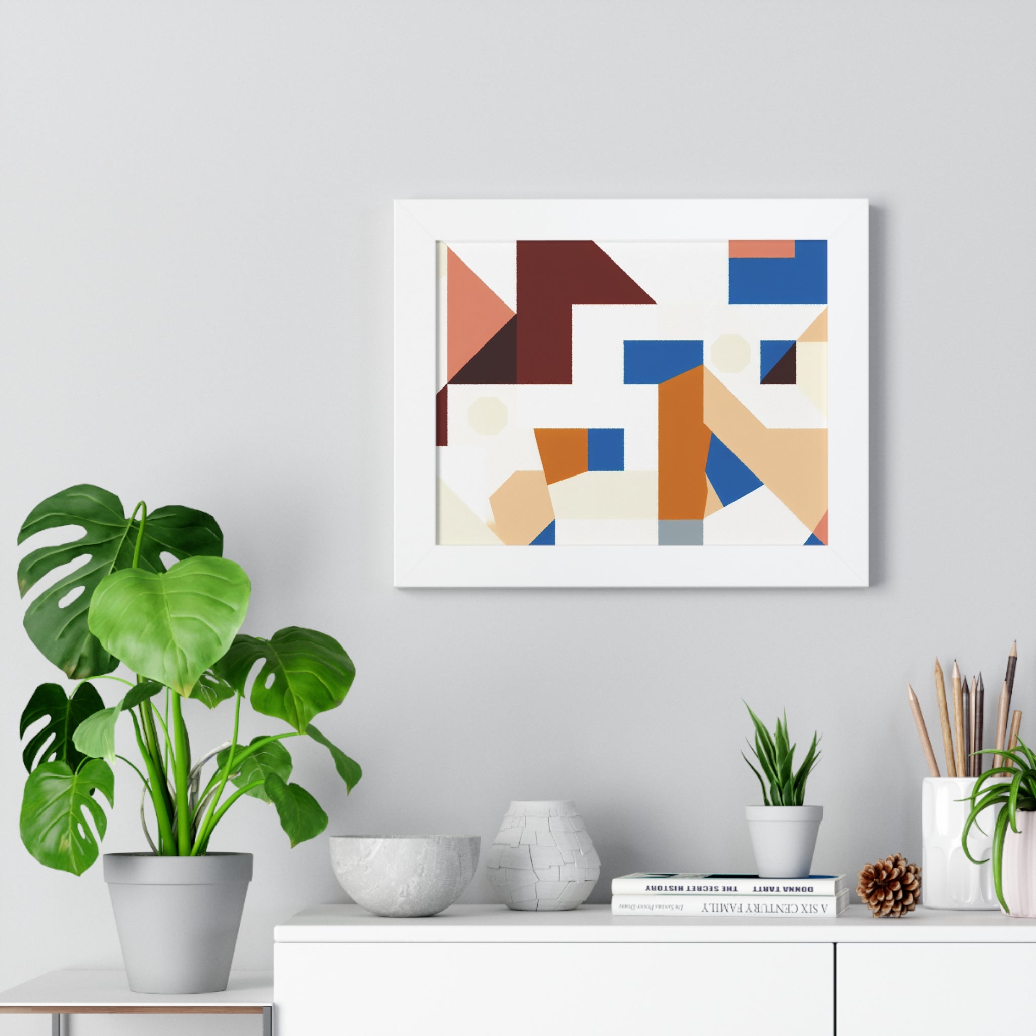 Rhythmic Fragments of Color | Framed Print