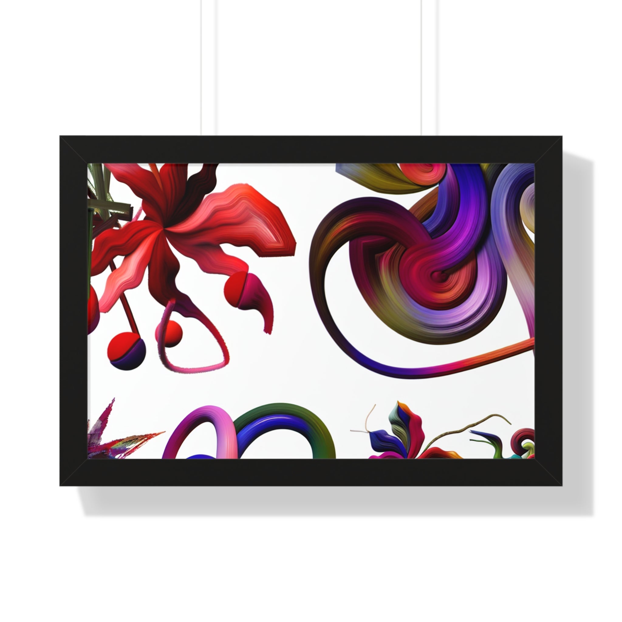 Botanical Whirl and Bloom | Framed Print