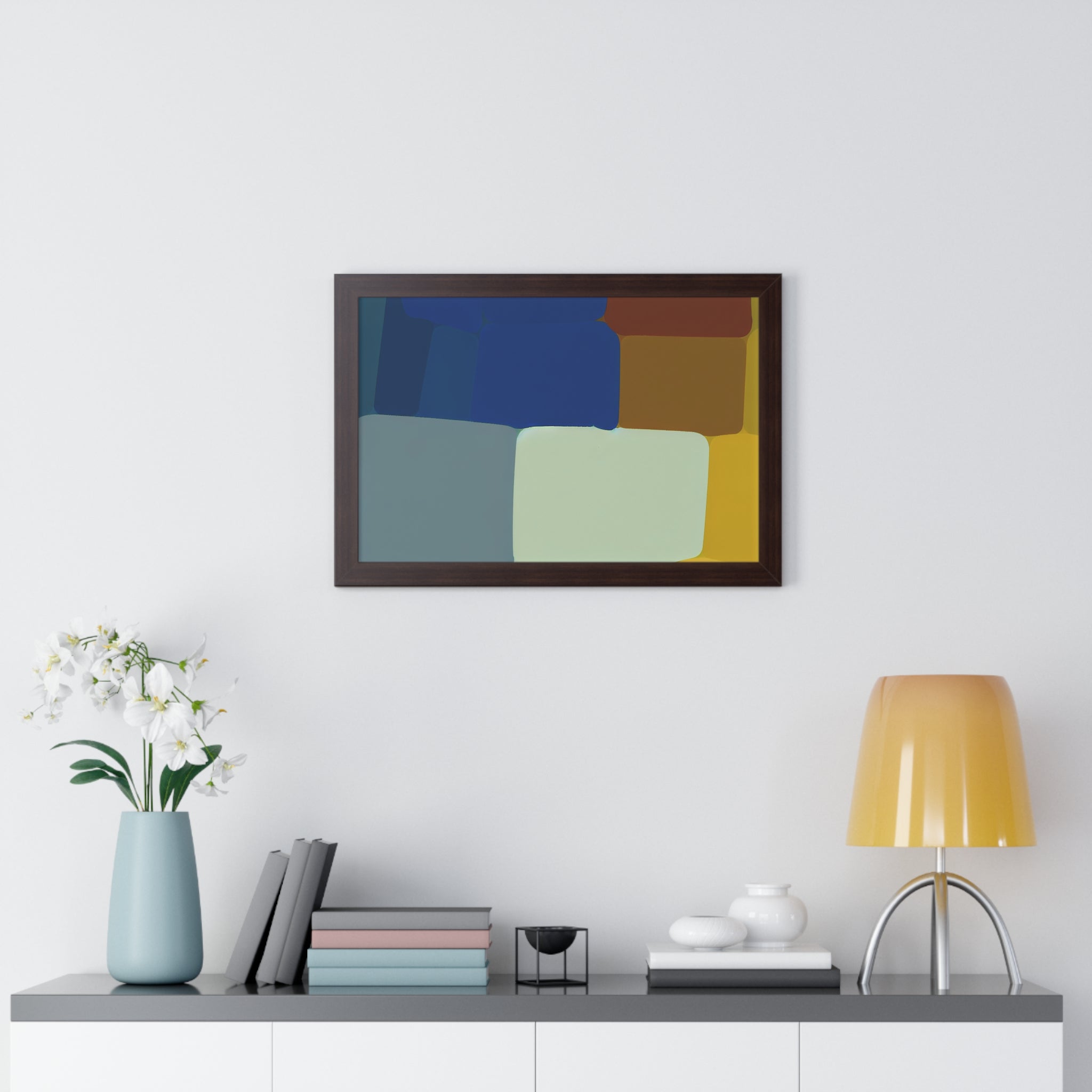 Fluid Harmony and Depth | Framed Print