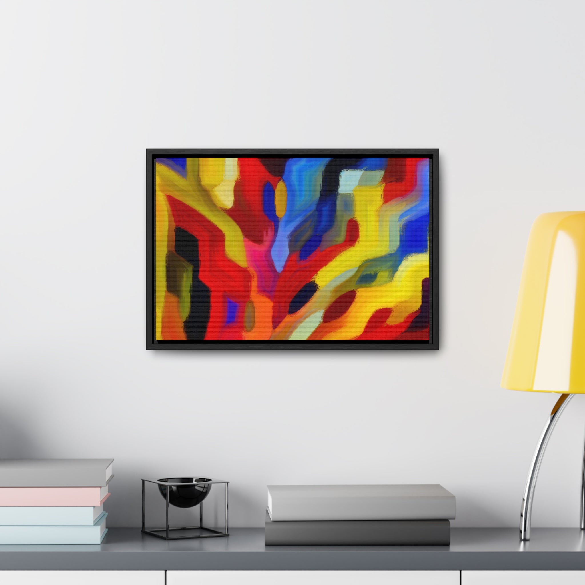 Chromatic Chaos Unveiled | Framed Canvas